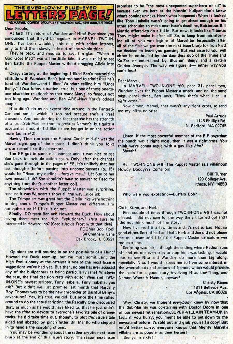 Marvel Two-In-One (1974) issue 11 - Page 20