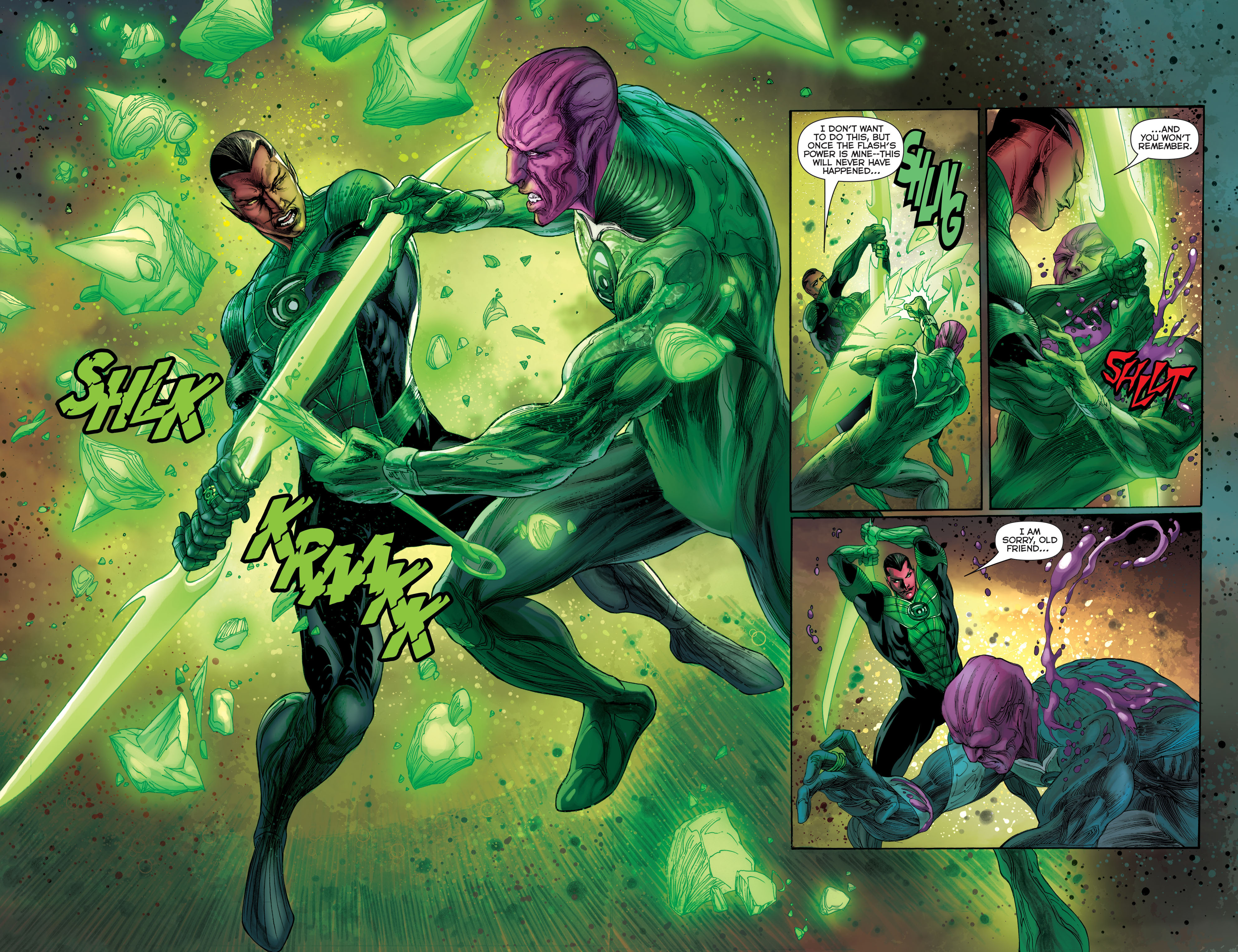 Read online Flashpoint: The World of Flashpoint Featuring Green Lantern comic -  Issue # Full - 42