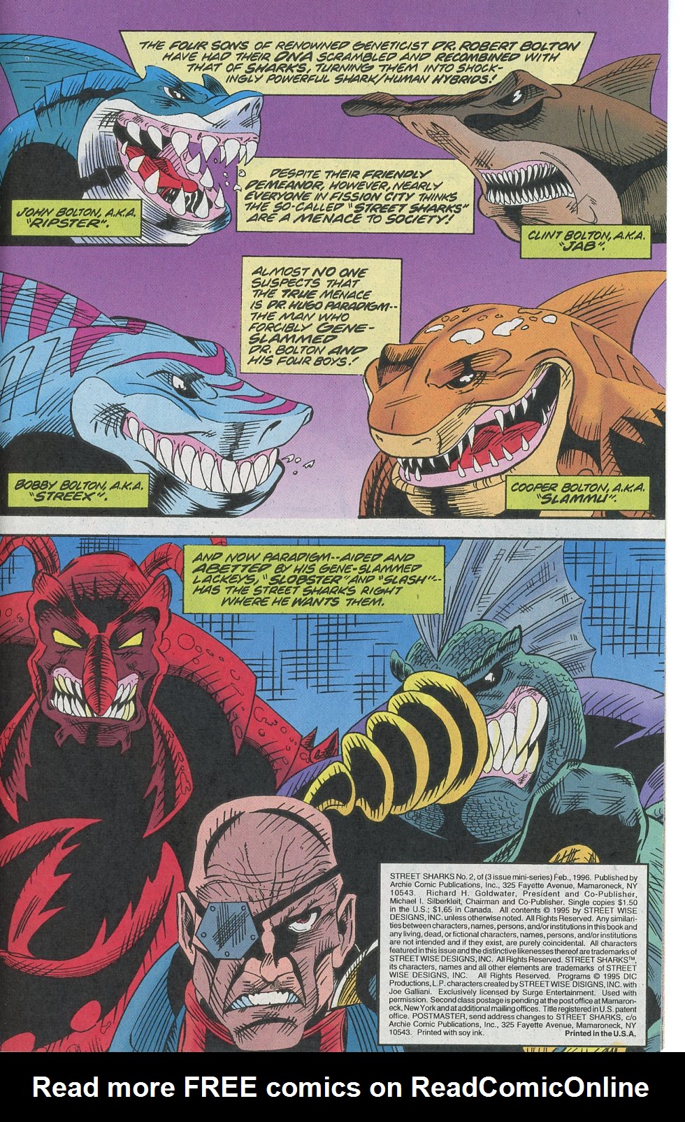 Read online Street Sharks comic -  Issue #2 - 3