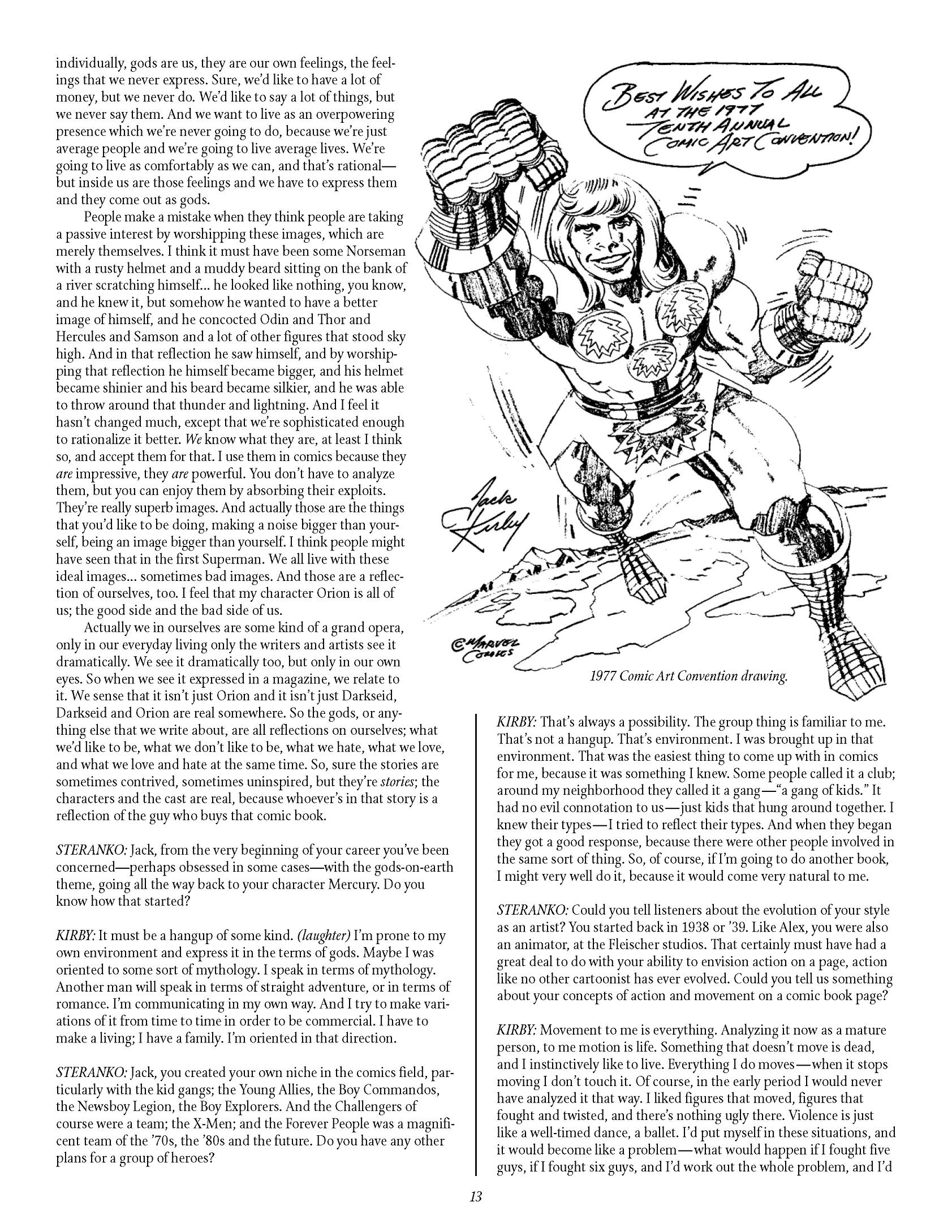 Read online The Jack Kirby Collector comic -  Issue #8 - 13