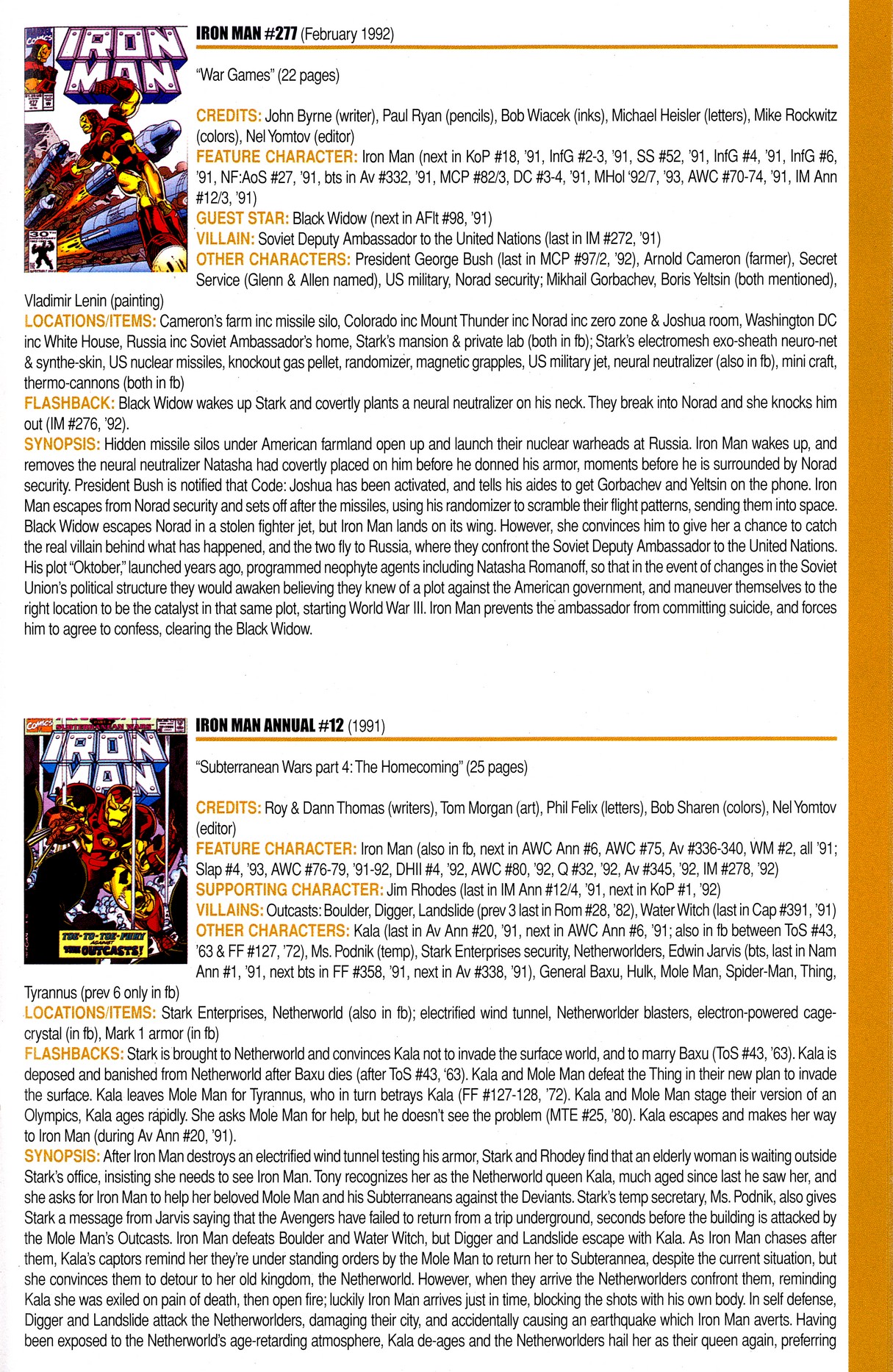 Read online Official Index to the Marvel Universe comic -  Issue #8 - 33