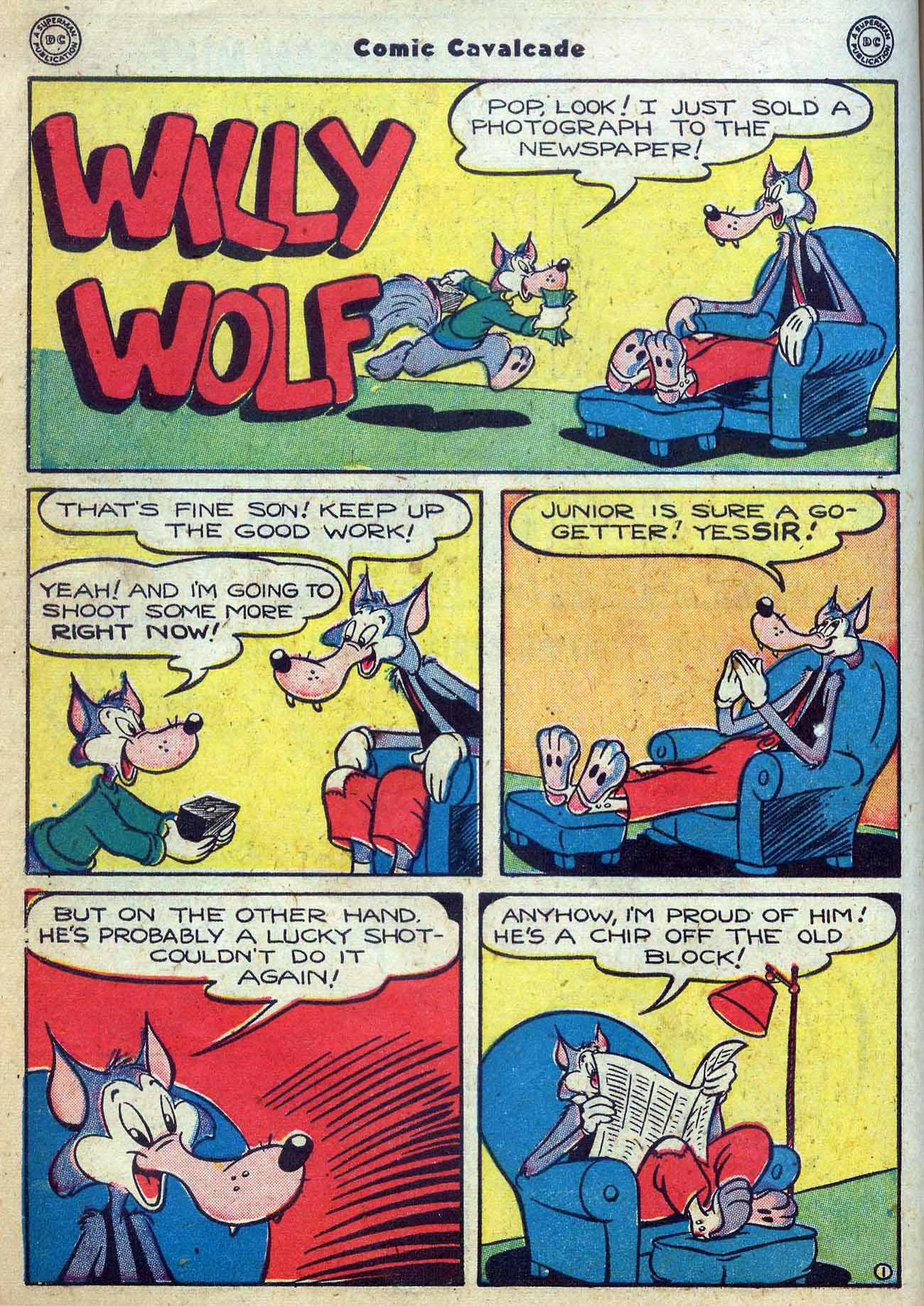 Read online Comic Cavalcade comic -  Issue #33 - 50