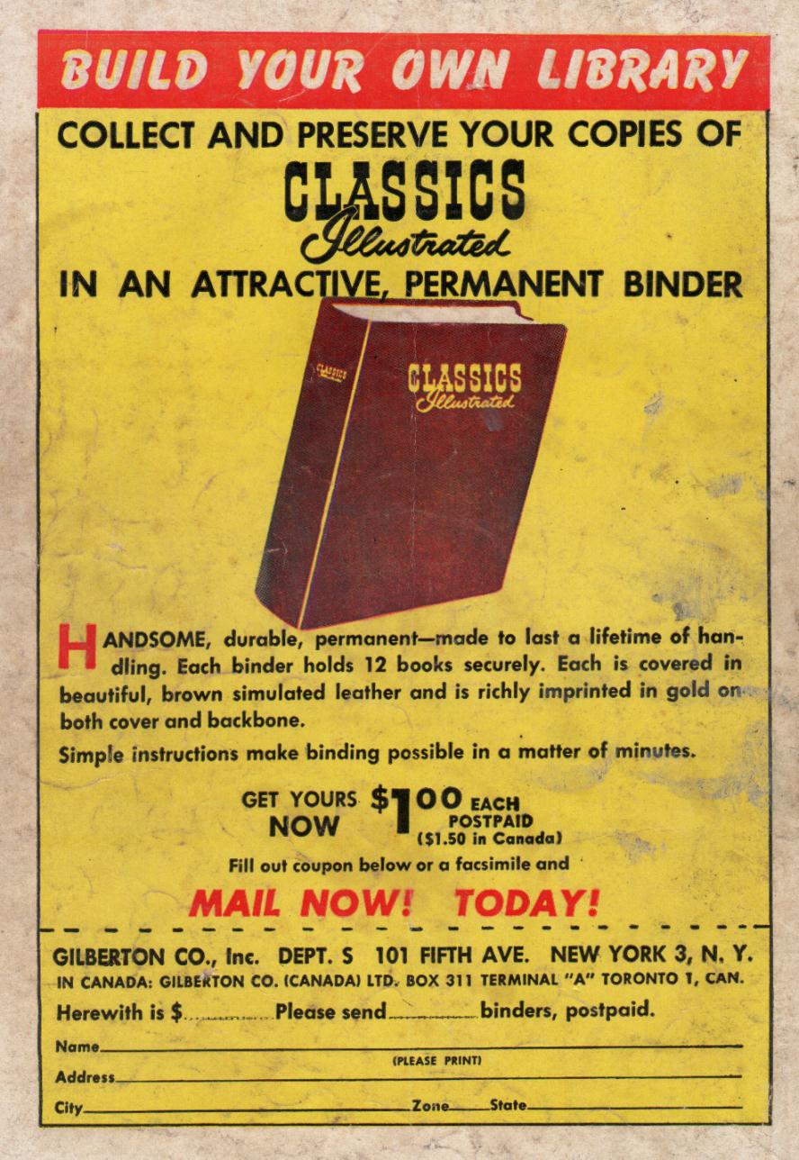 Read online Classics Illustrated comic -  Issue #31 - 52