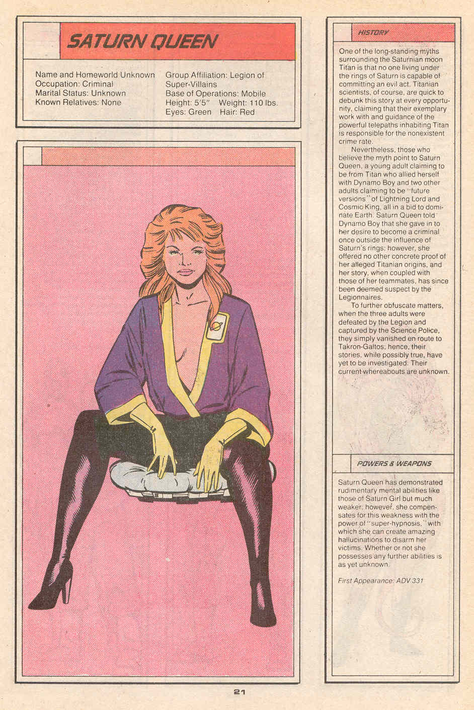 Read online Who's Who in the Legion of Super-Heroes comic -  Issue #4 - 23