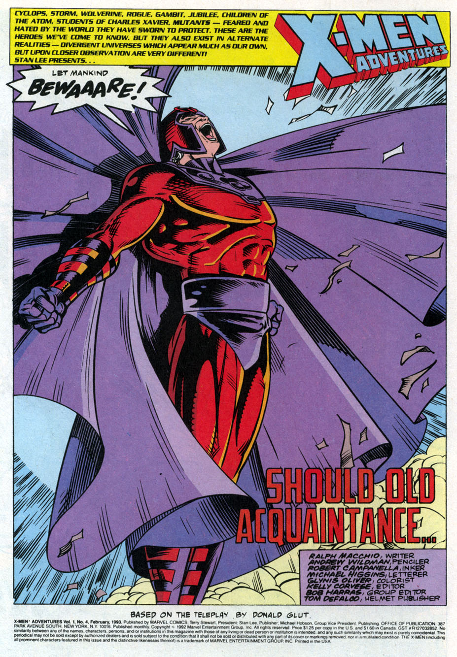 Read online X-Men Adventures (1992) comic -  Issue #4 - 2