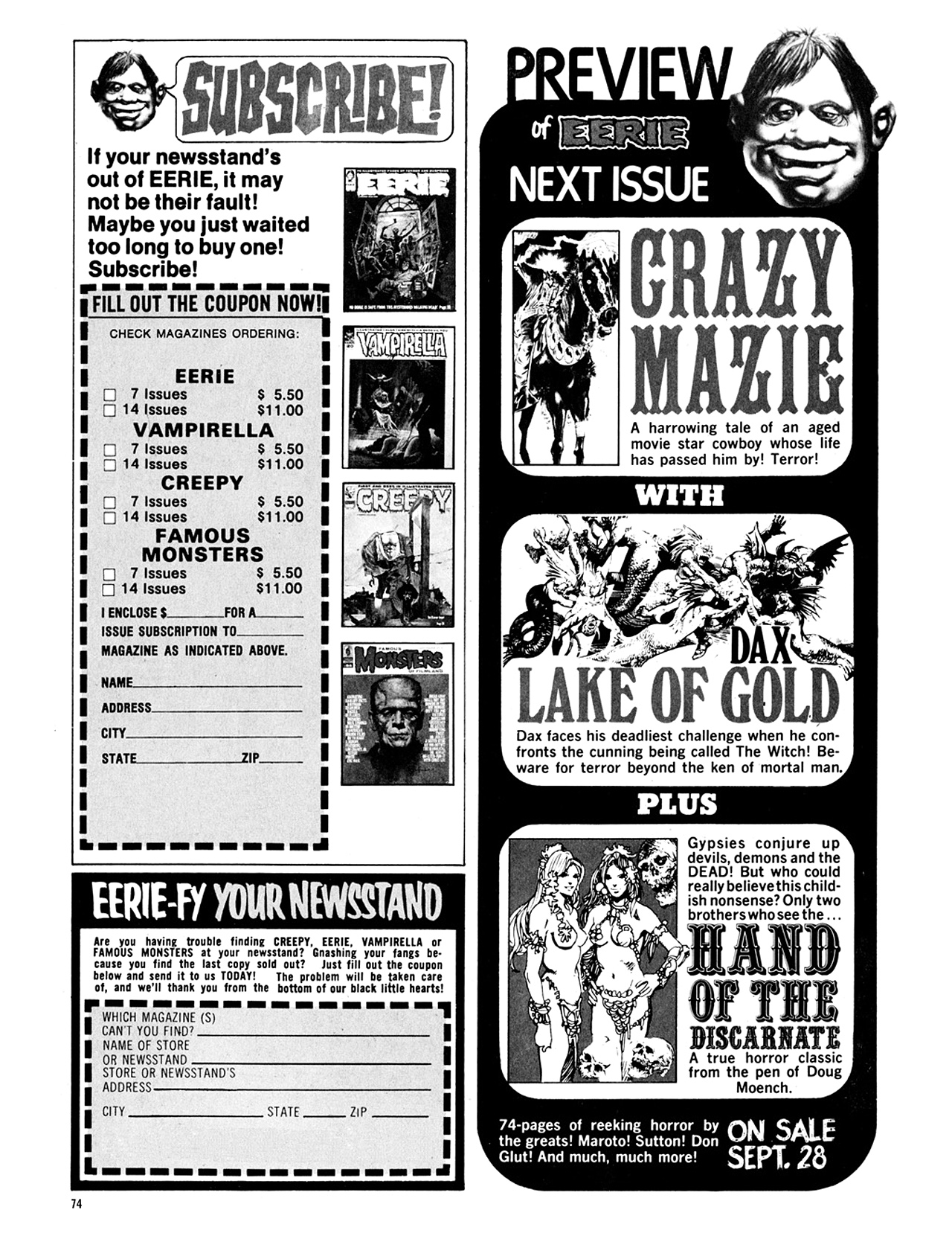 Read online Eerie Archives comic -  Issue # TPB 9 - 75