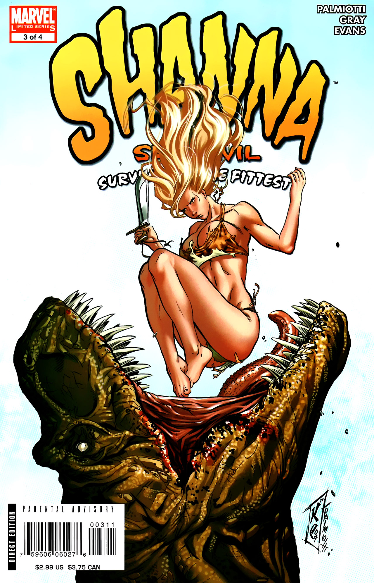 Read online Shanna the She-Devil: Survival of the Fittest comic -  Issue #3 - 1