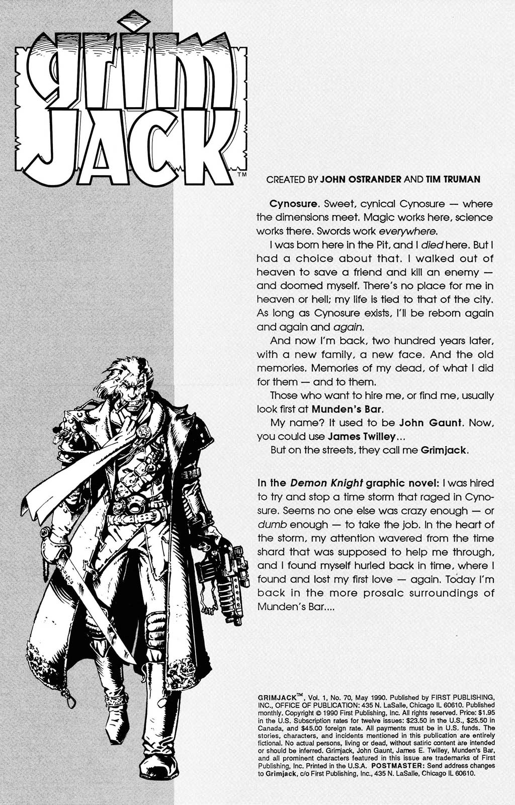 Read online Grimjack comic -  Issue #70 - 2