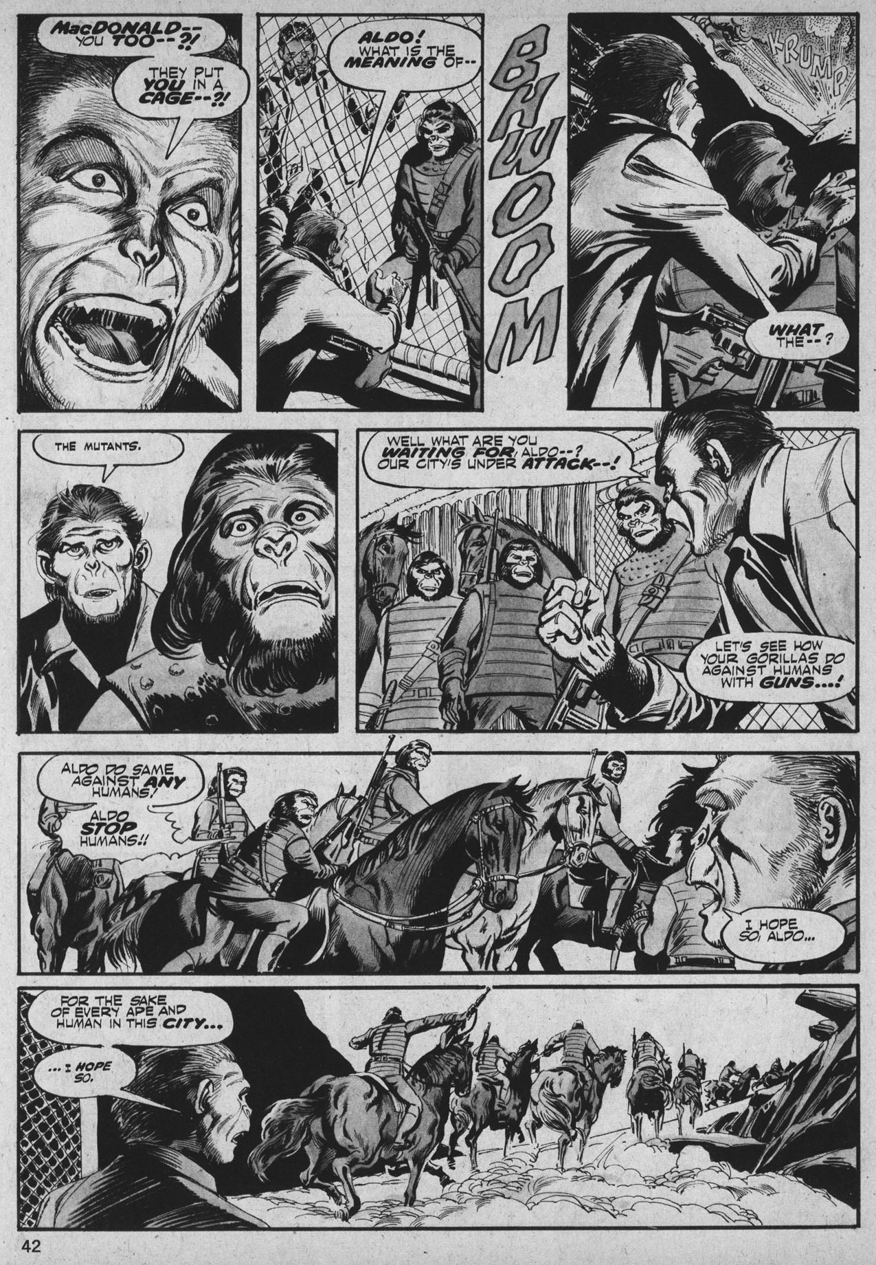 Read online Planet of the Apes comic -  Issue #26 - 42