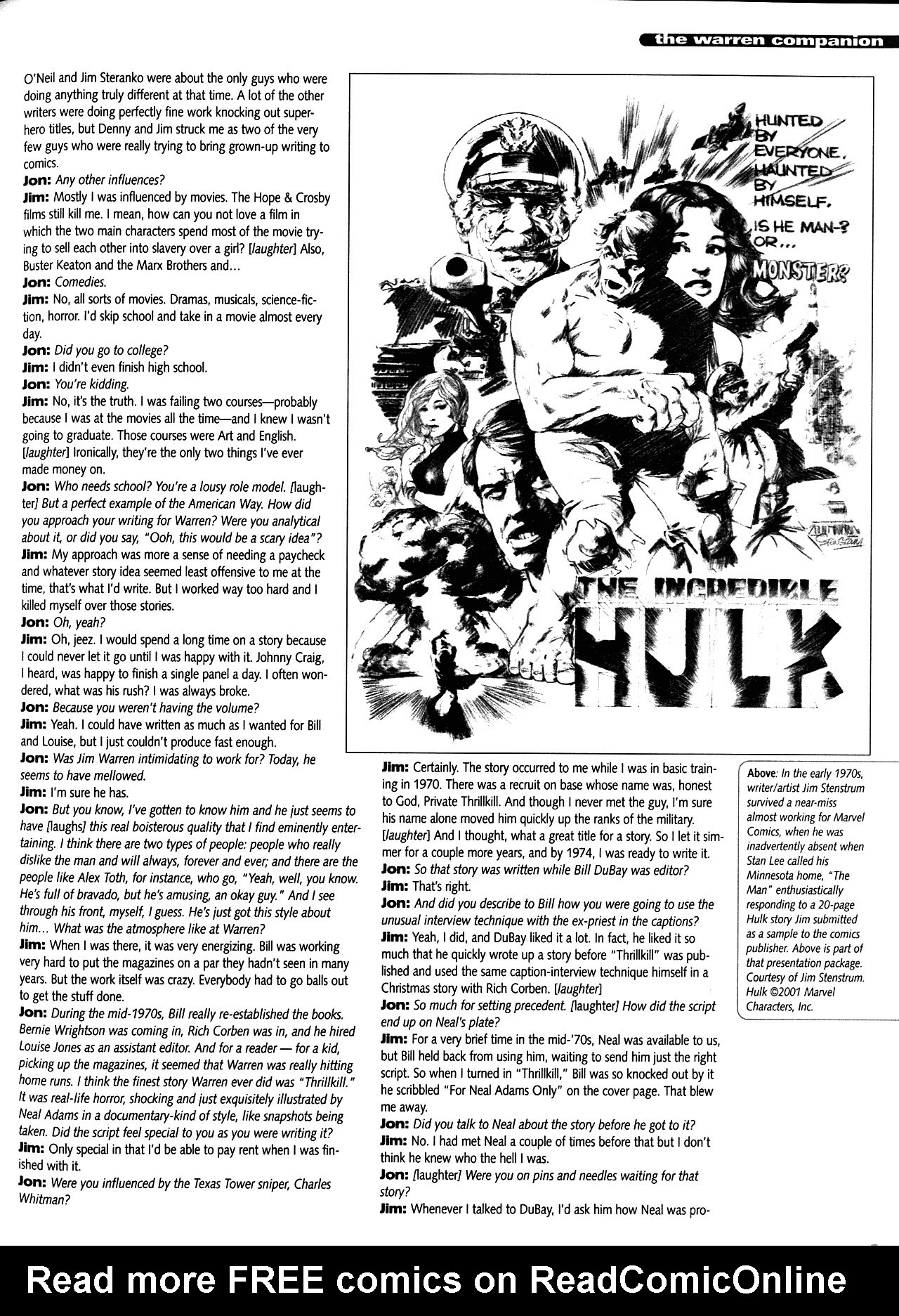 Read online Warren Companion comic -  Issue # TPB (Part 2) - 54