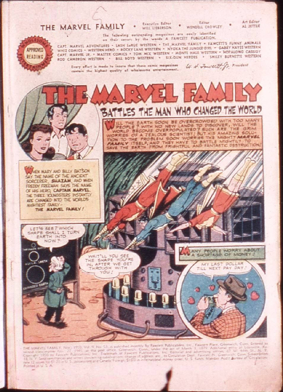 Read online The Marvel Family comic -  Issue #53 - 3