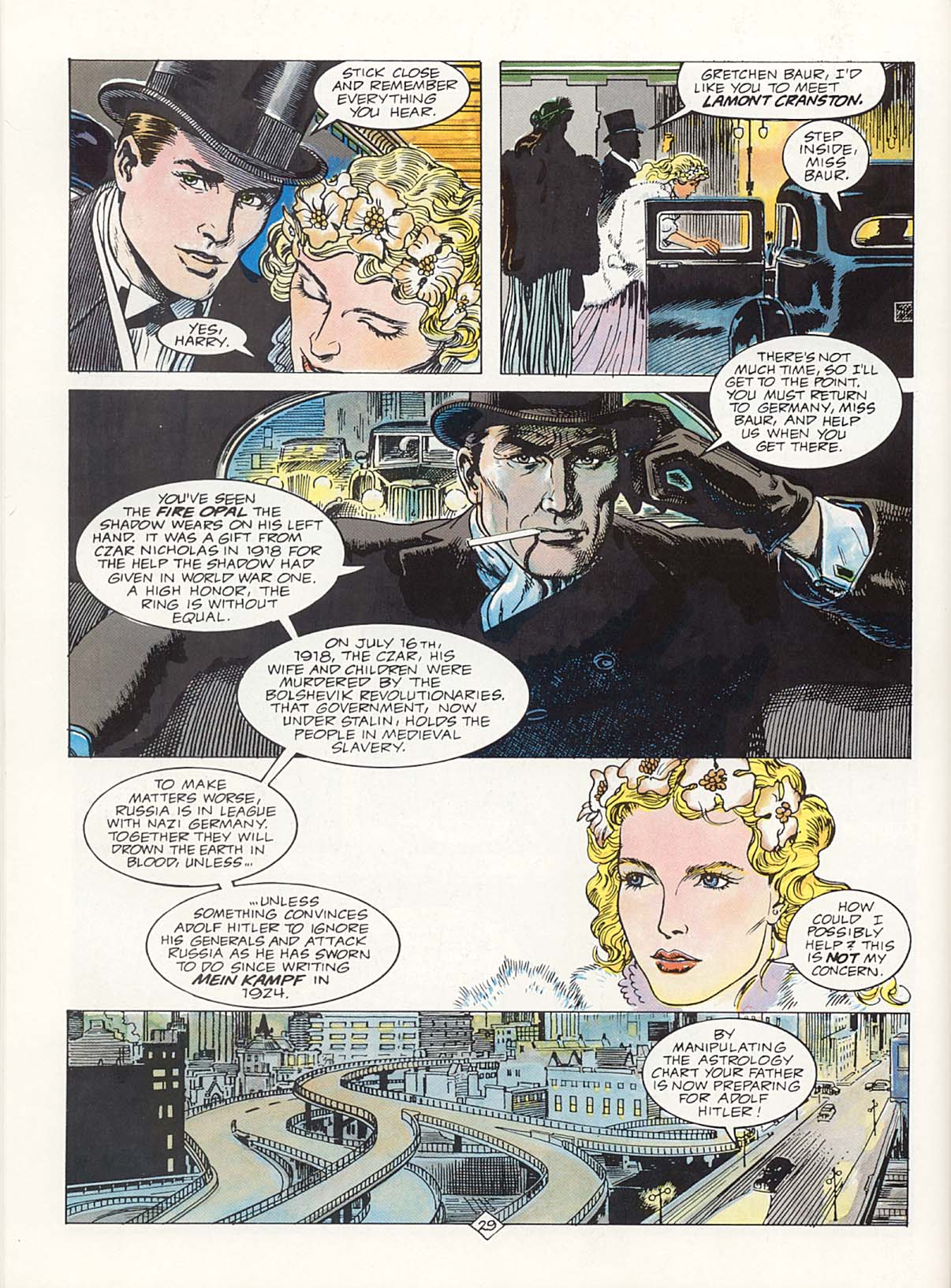 Read online Marvel Graphic Novel comic -  Issue #34 - The Shadow - Hitler's Astrologer - 34