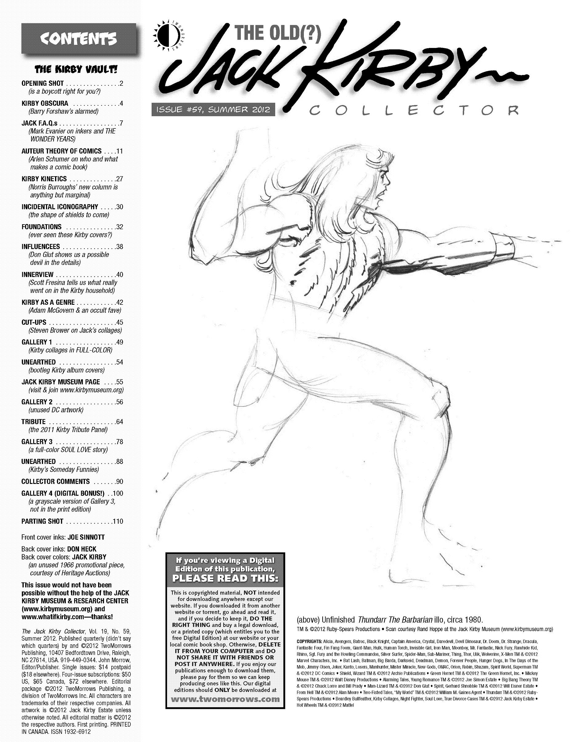 Read online The Jack Kirby Collector comic -  Issue #59 - 3
