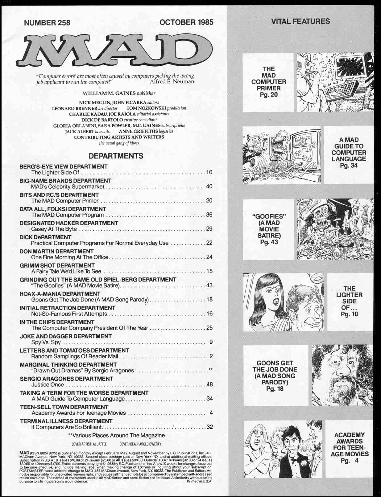 Read online MAD comic -  Issue #258 - 3