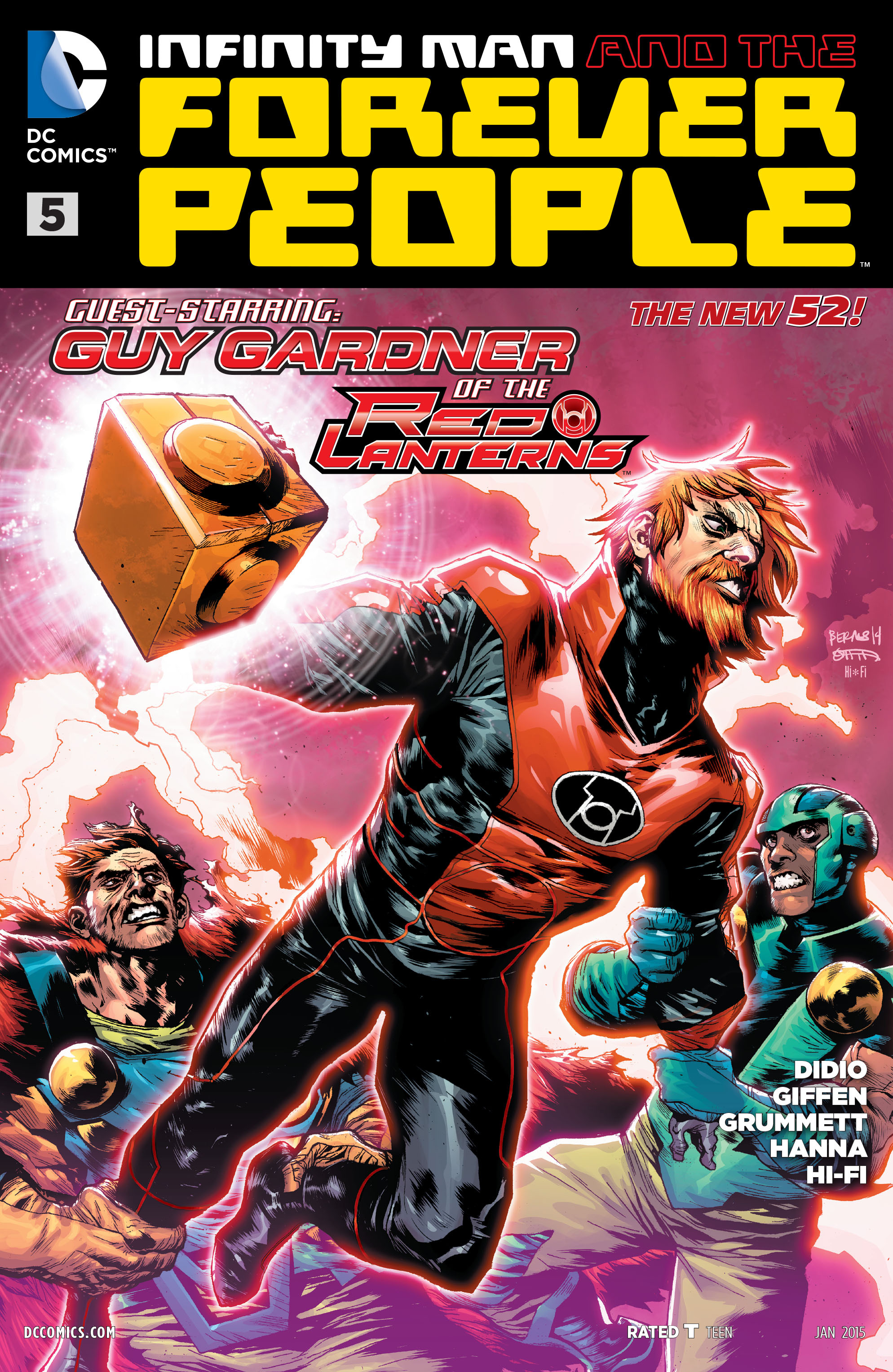 Read online Infinity Man and the Forever People comic -  Issue #5 - 1