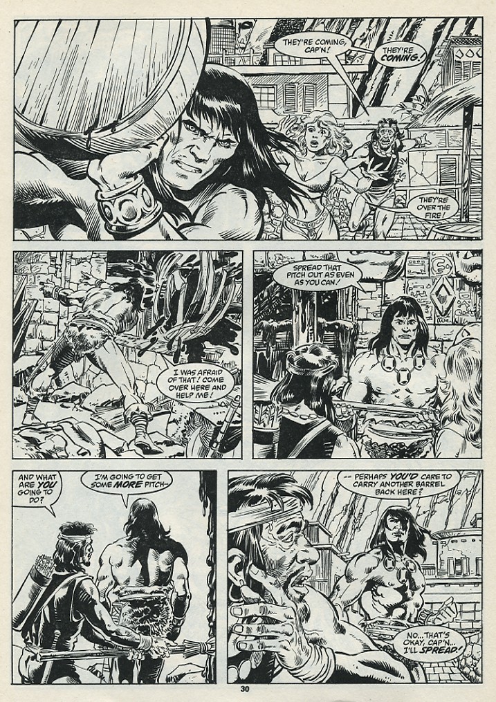 Read online The Savage Sword Of Conan comic -  Issue #182 - 32