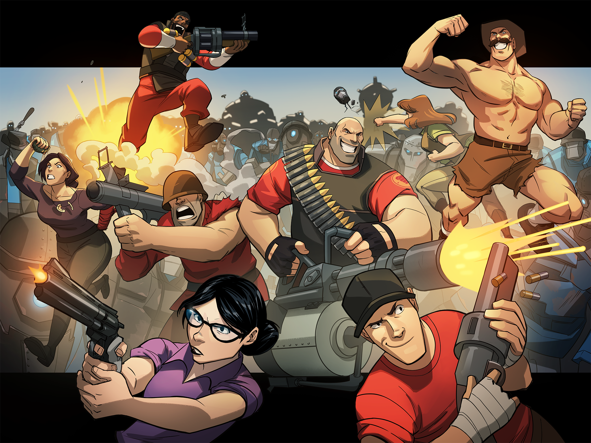 Read online Team Fortress 2 comic -  Issue #6 - 55