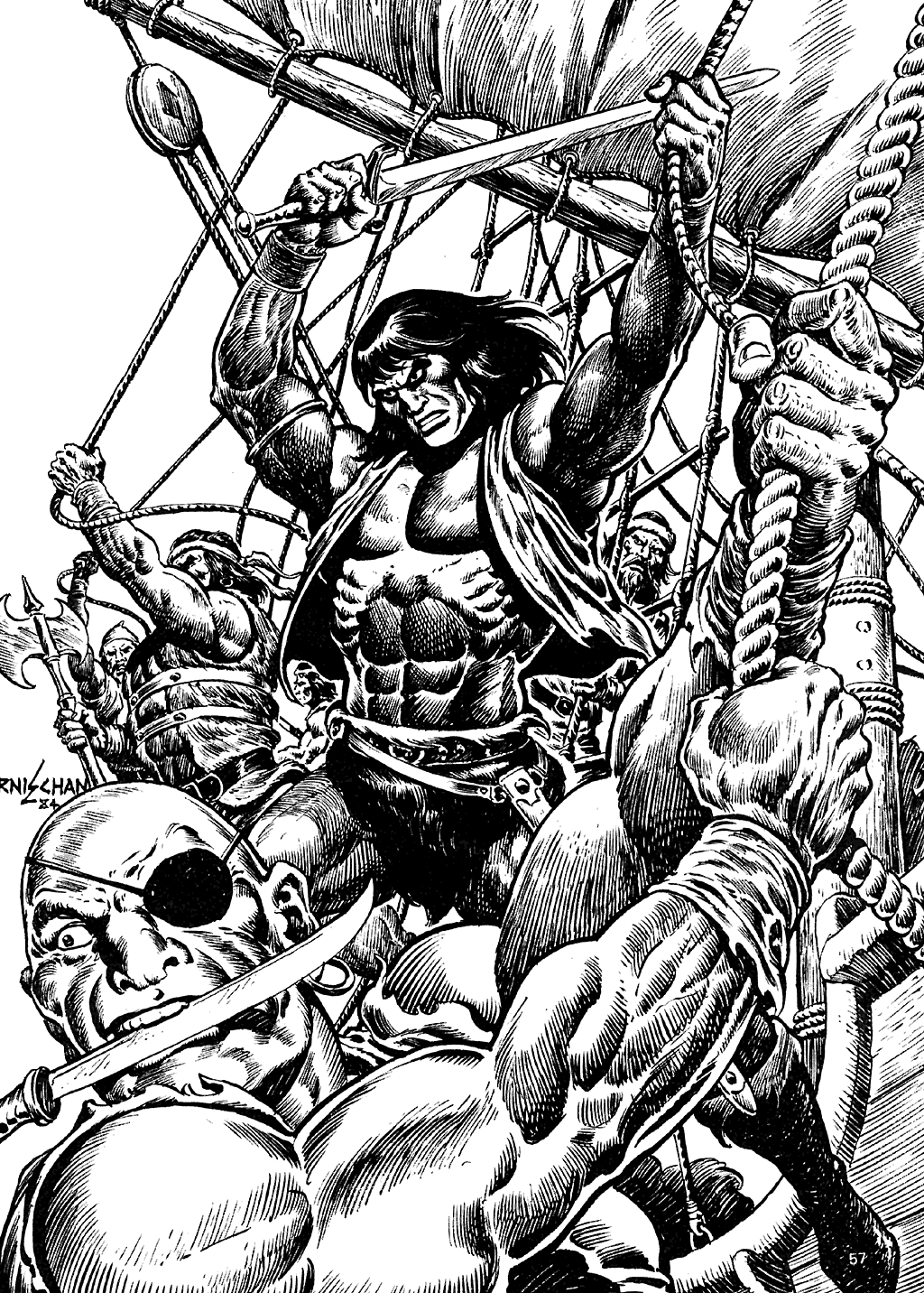 Read online The Savage Sword Of Conan comic -  Issue #110 - 55