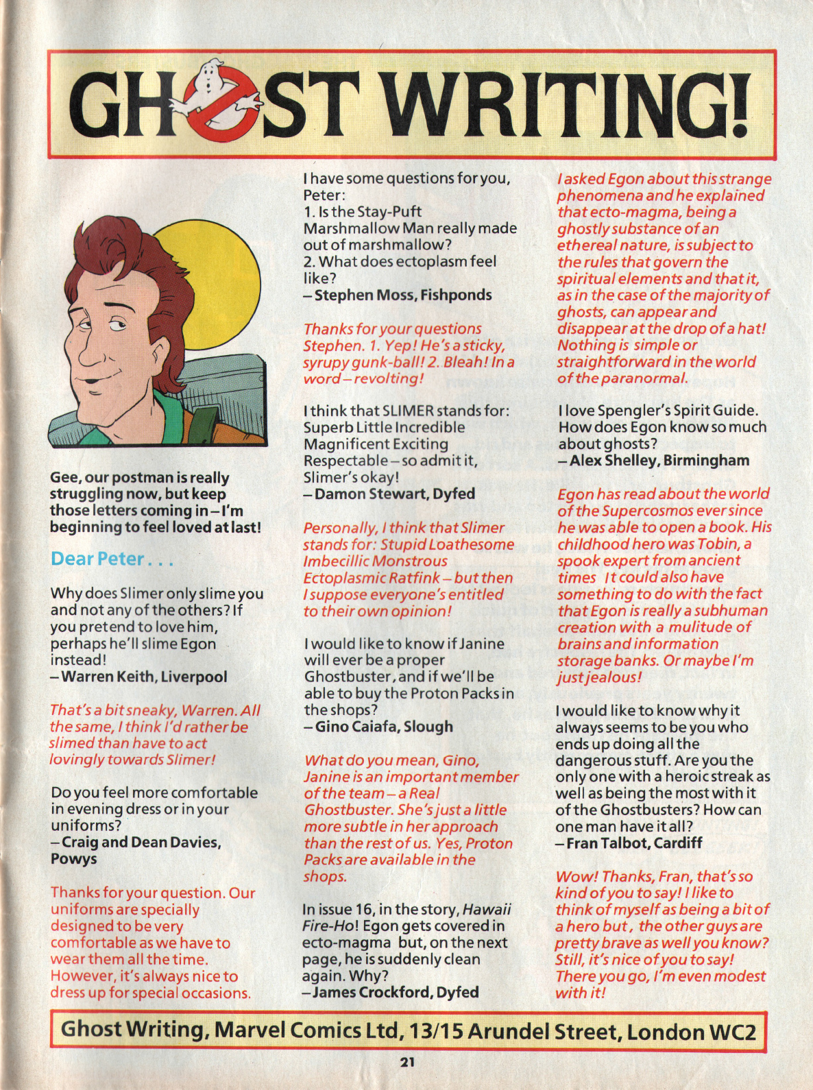 Read online The Real Ghostbusters comic -  Issue #25 - 21