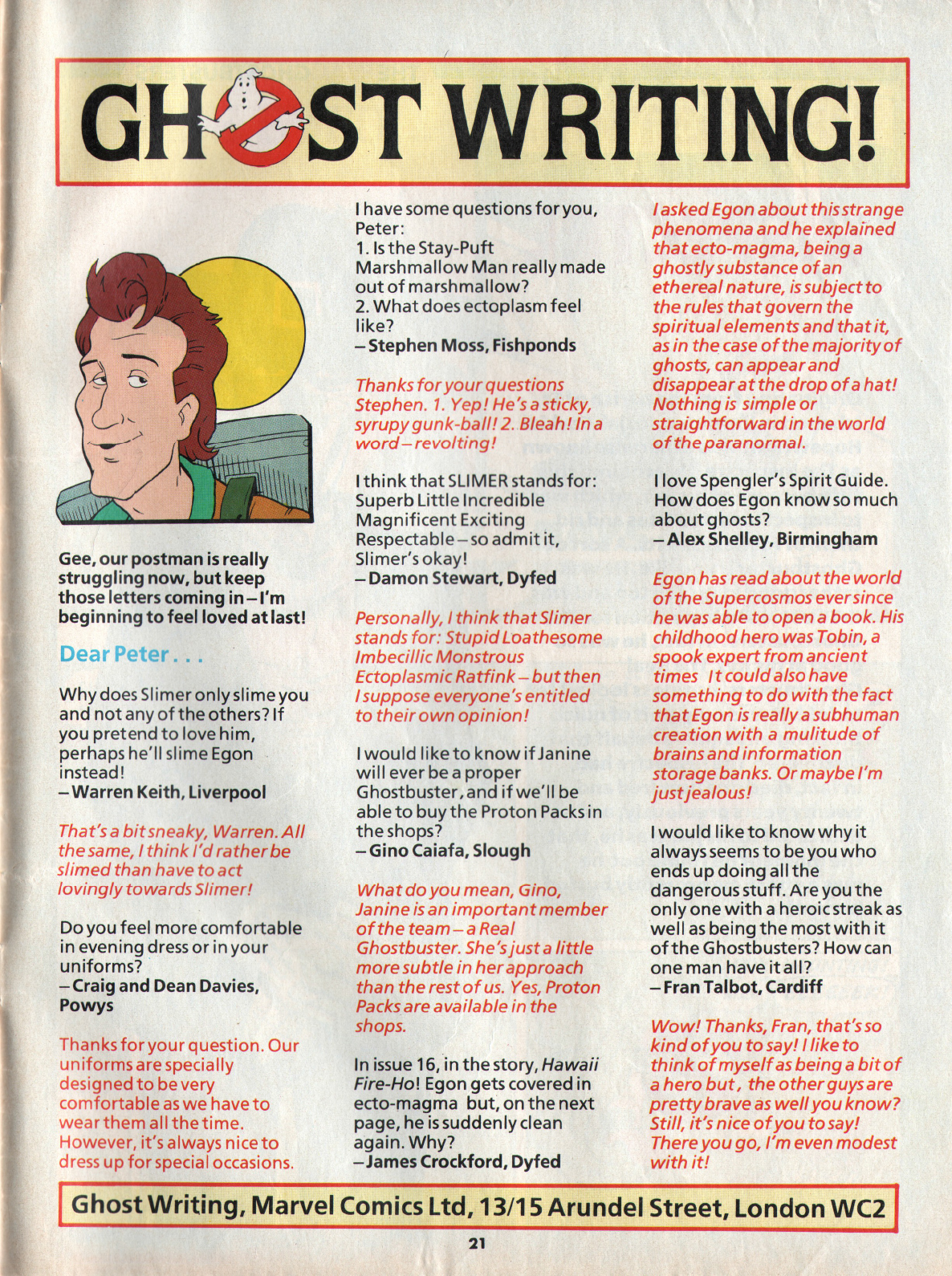 Read online The Real Ghostbusters comic -  Issue #25 - 21