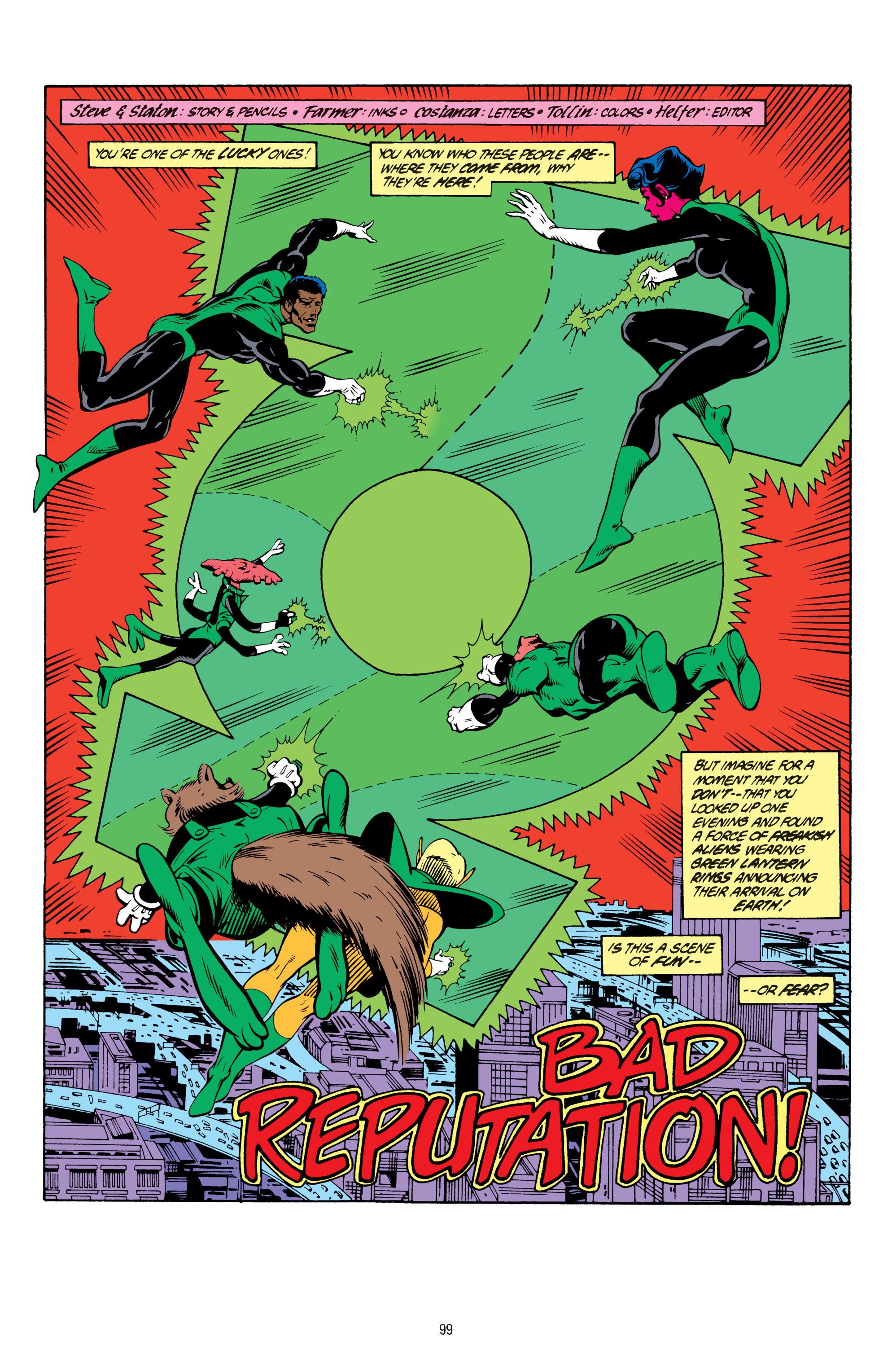 Read online Tales of the Green Lantern Corps comic -  Issue # _TPB 3 - 100