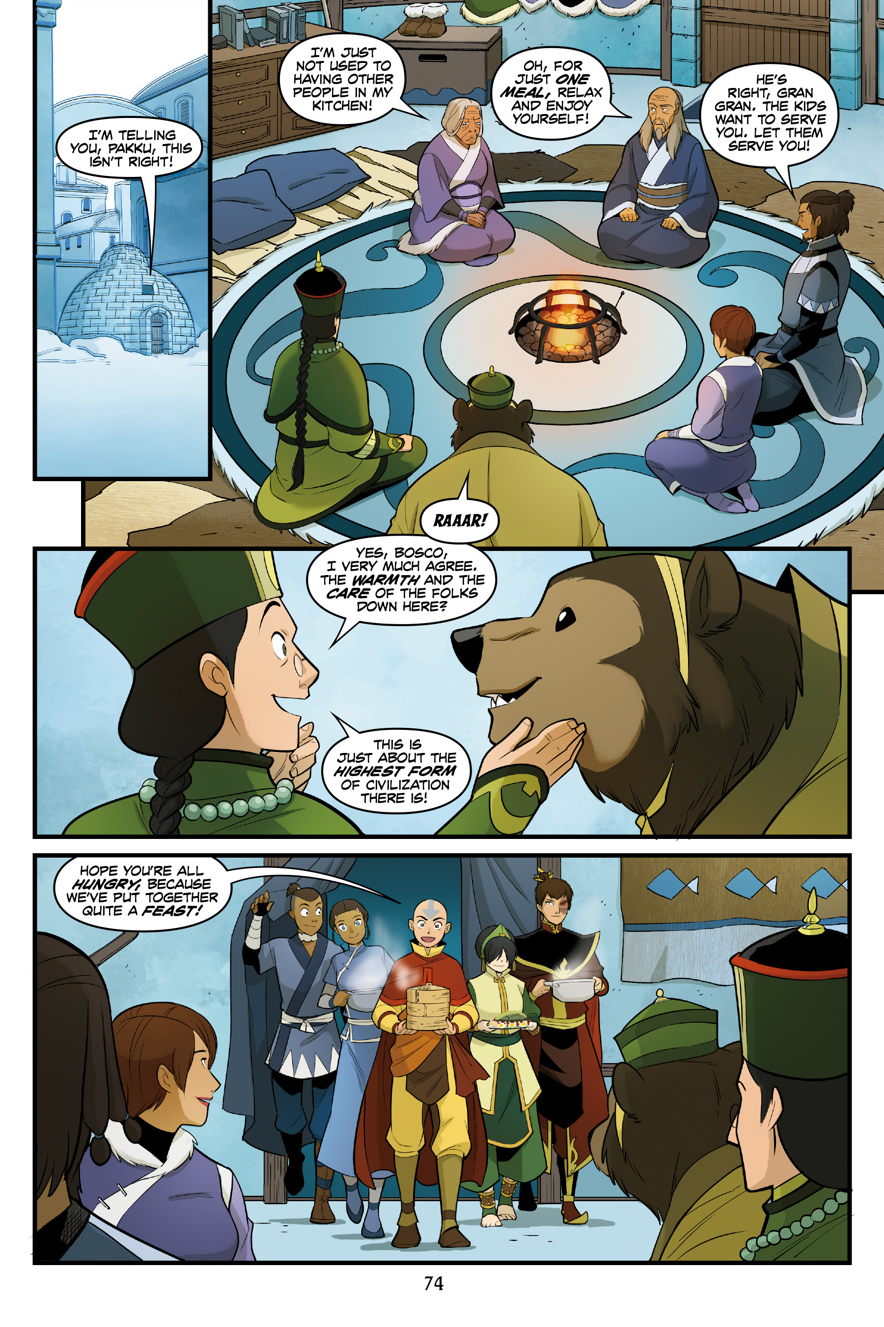 Read online Nickelodeon Avatar: The Last Airbender - North and South comic -  Issue #3 - 73