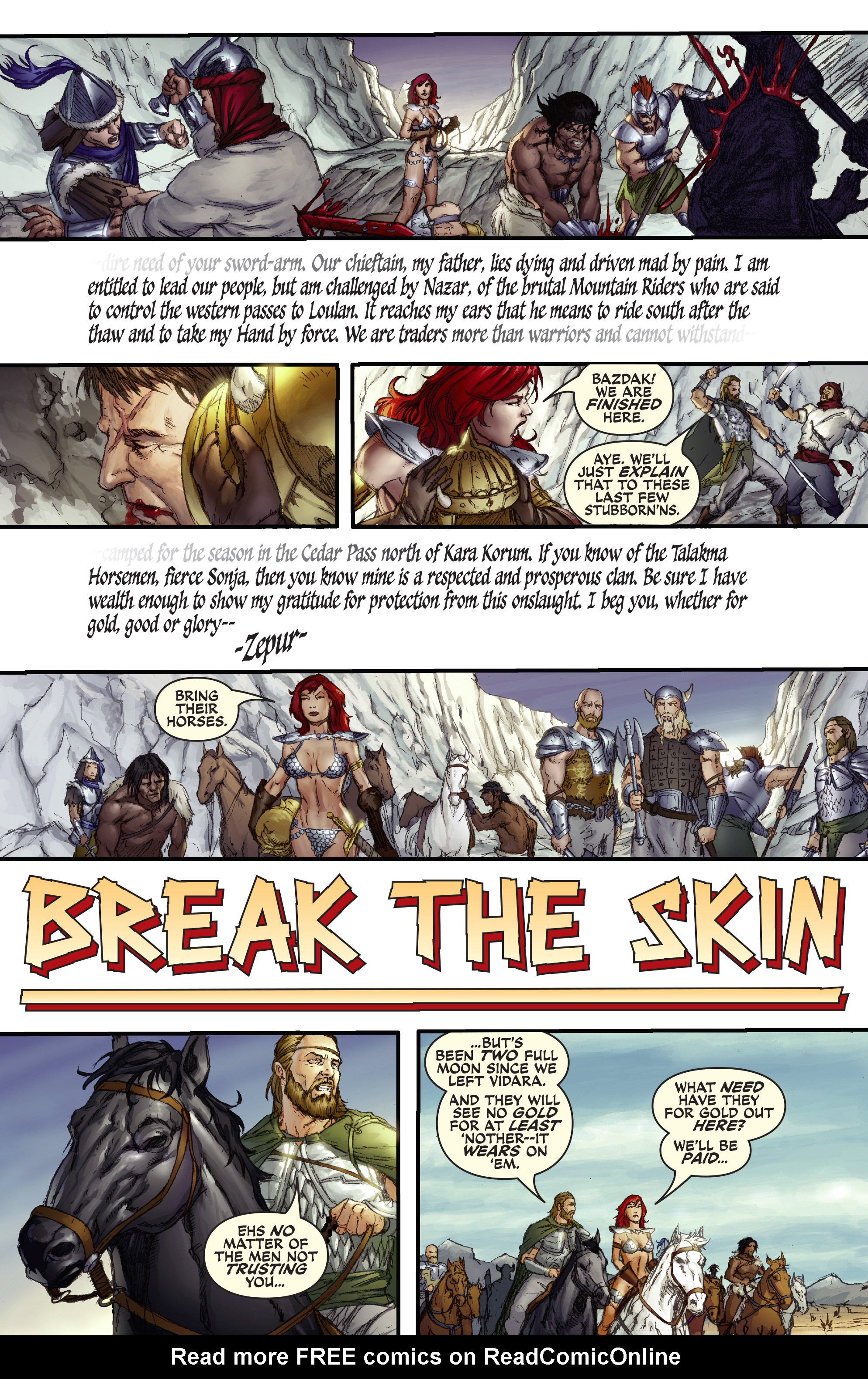 Read online Red Sonja: Break The Skin comic -  Issue # Full - 5