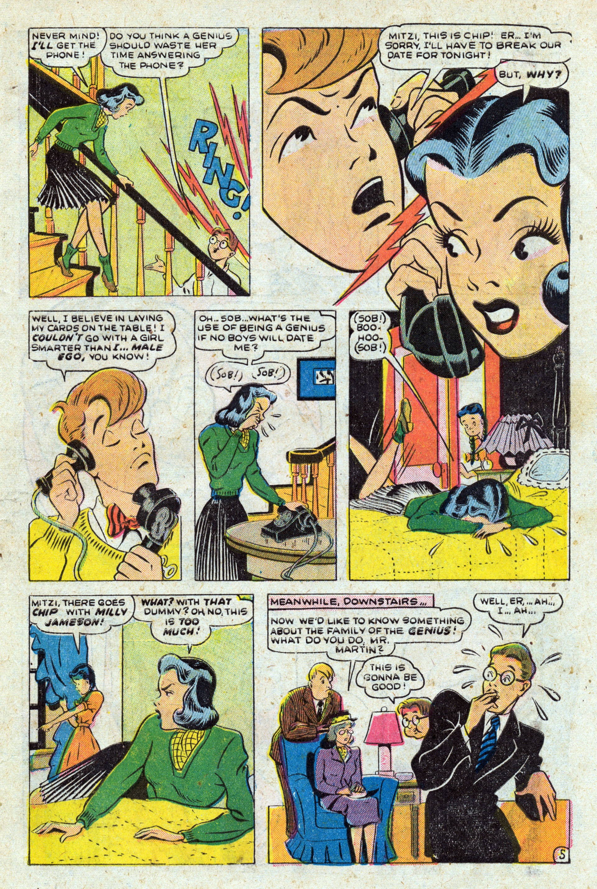 Read online Mitzi's Boy Friend comic -  Issue #4 - 7