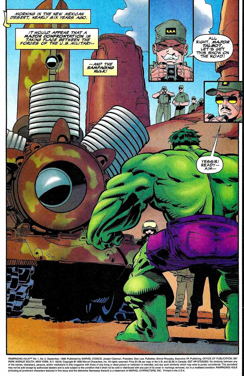 Read online The Rampaging Hulk (1998) comic -  Issue #2 - 4