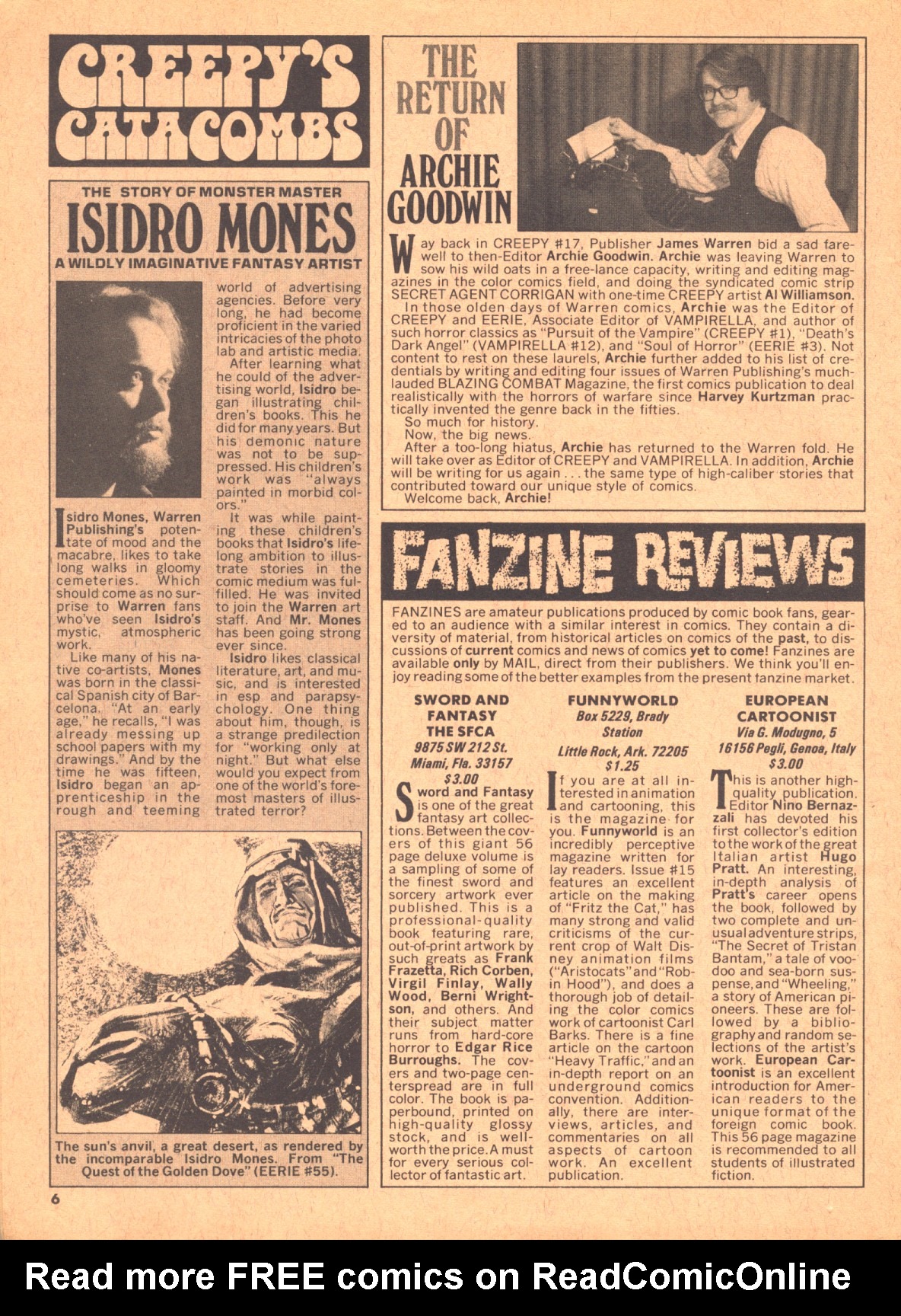 Read online Creepy (1964) comic -  Issue #61 - 6