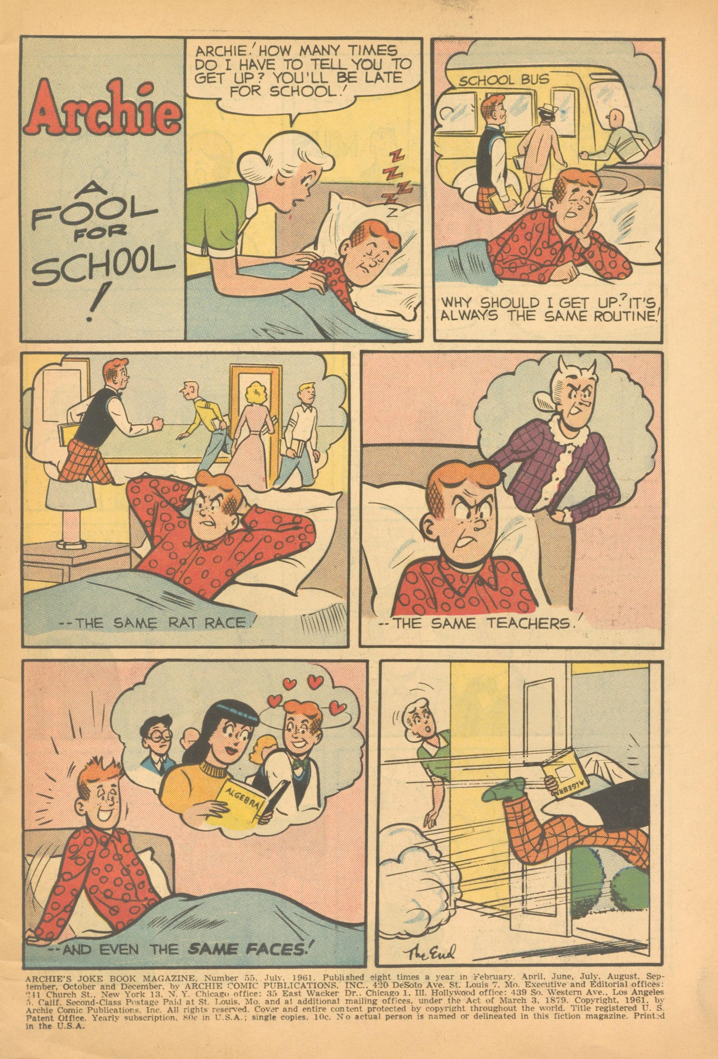 Read online Archie's Joke Book Magazine comic -  Issue #55 - 3