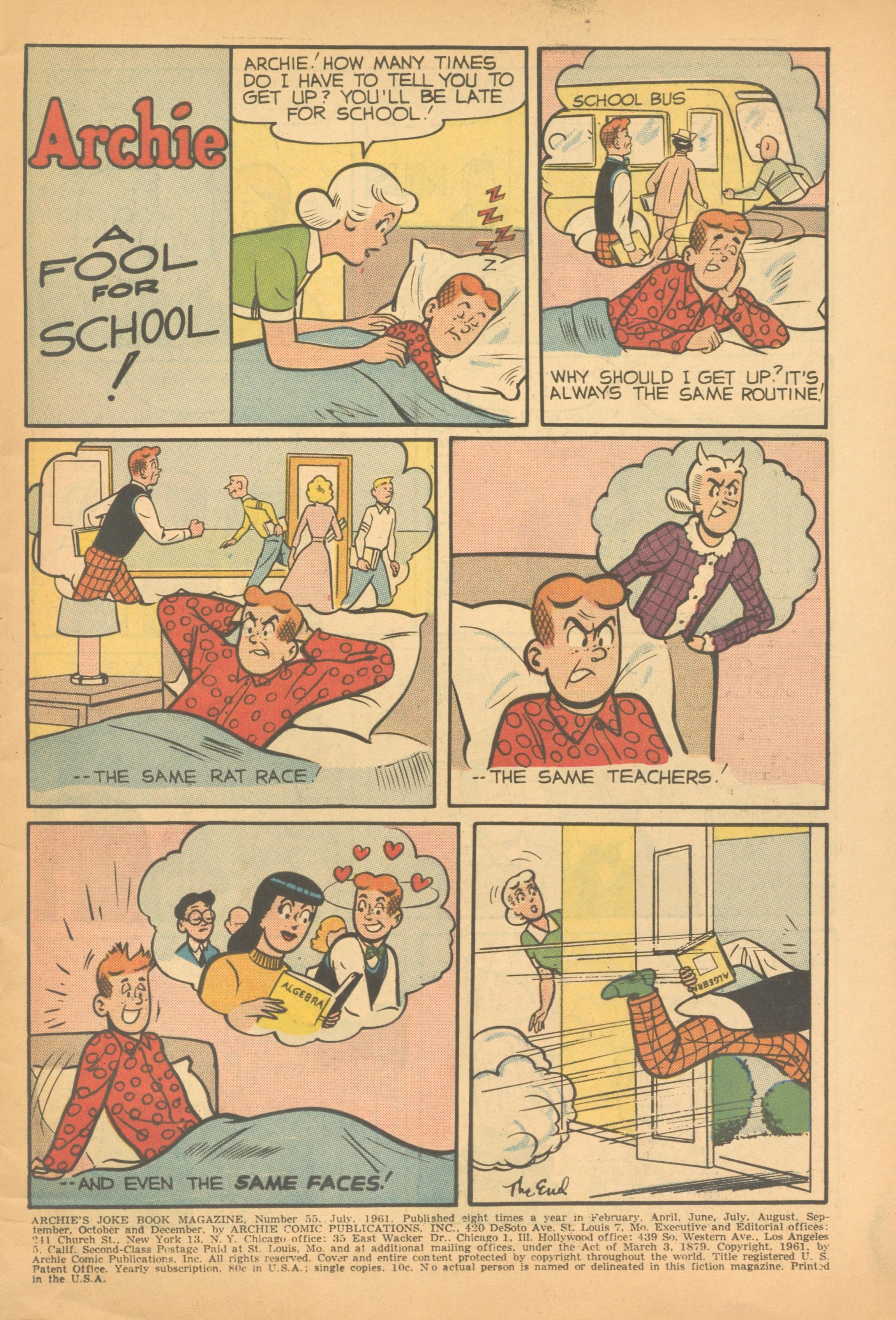 Read online Archie's Joke Book Magazine comic -  Issue #55 - 3