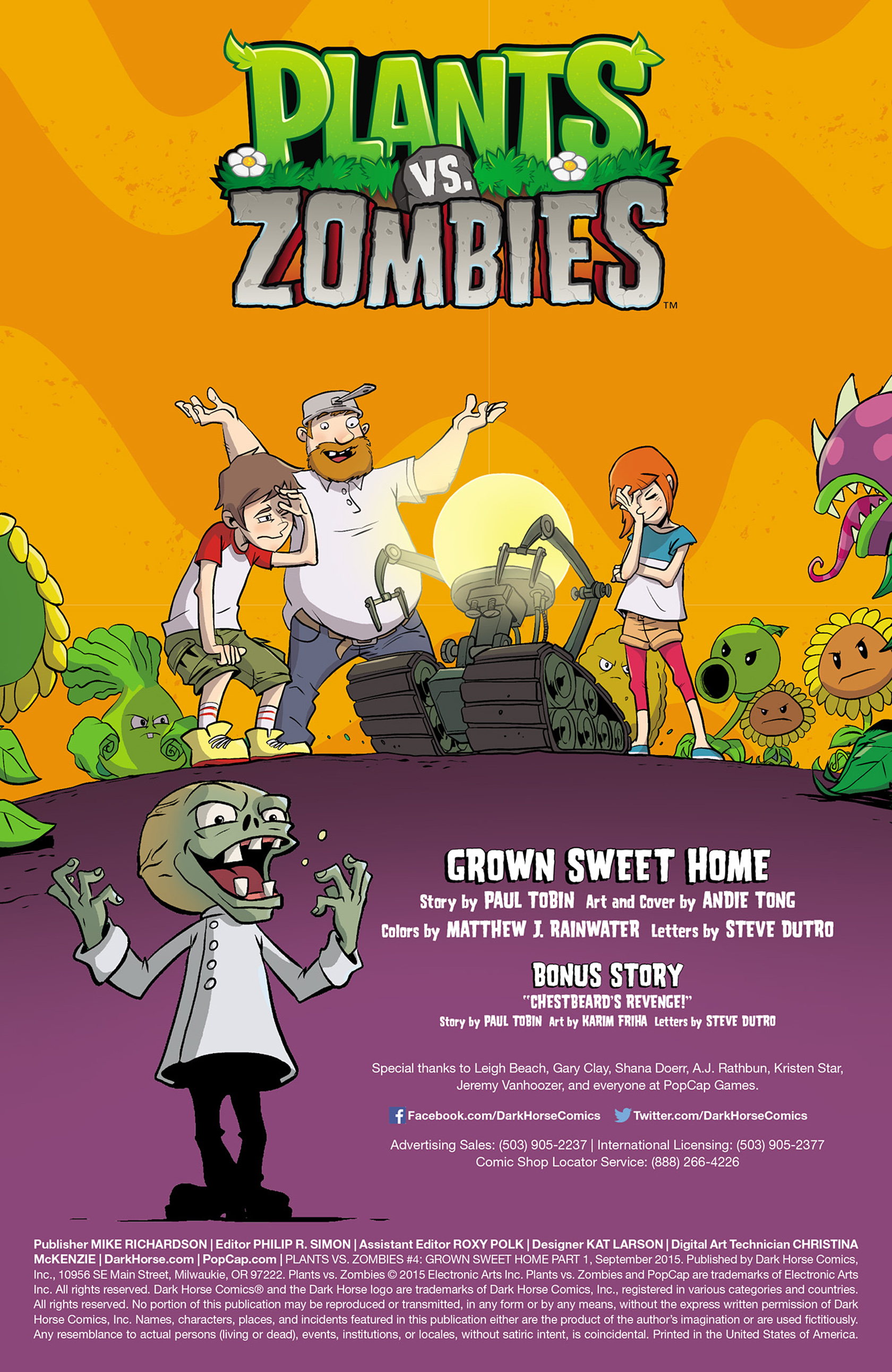 Read online Plants vs. Zombies: Grown Sweet Home comic -  Issue #4 - 2