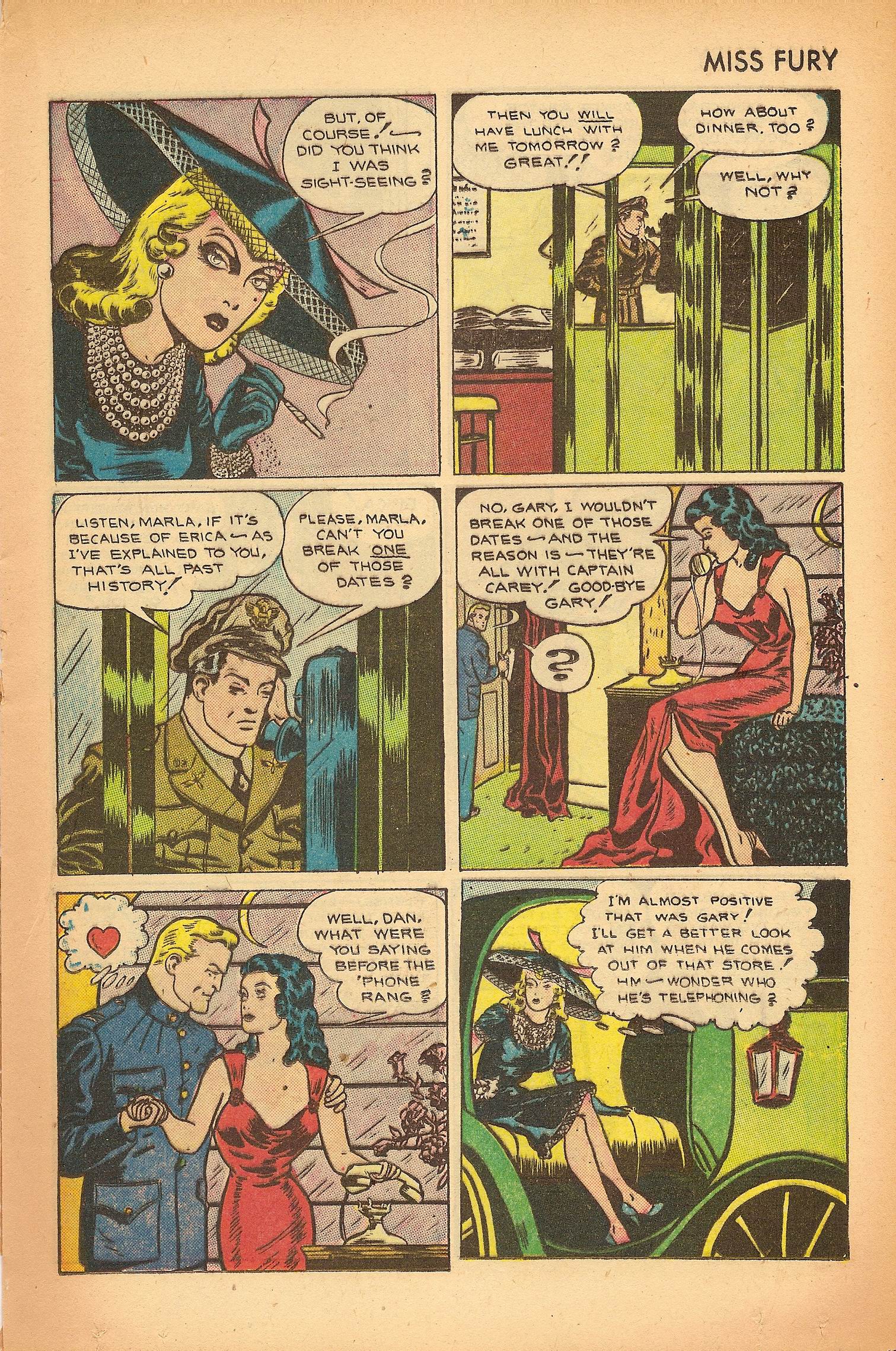 Read online Miss Fury (1942) comic -  Issue #7 - 17