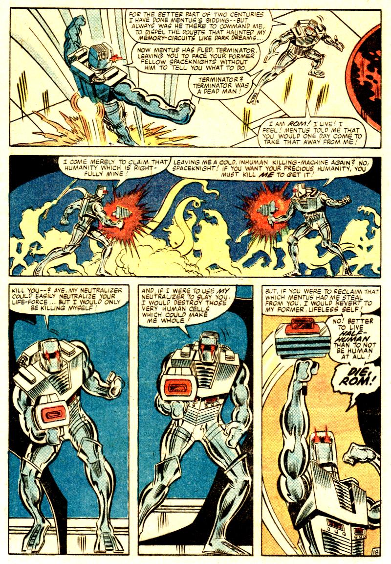 Read online ROM (1979) comic -  Issue #25 - 19