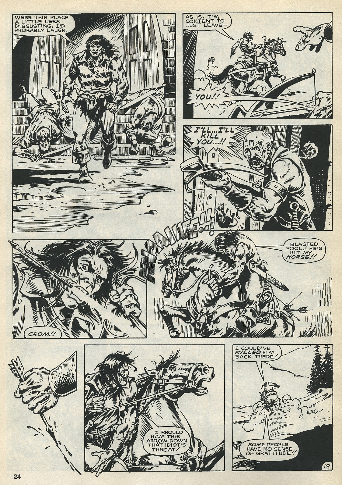 Read online The Savage Sword Of Conan comic -  Issue #128 - 23
