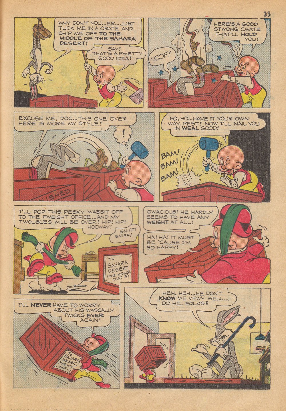 Read online Bugs Bunny's Christmas Funnies comic -  Issue # TPB 4 - 37