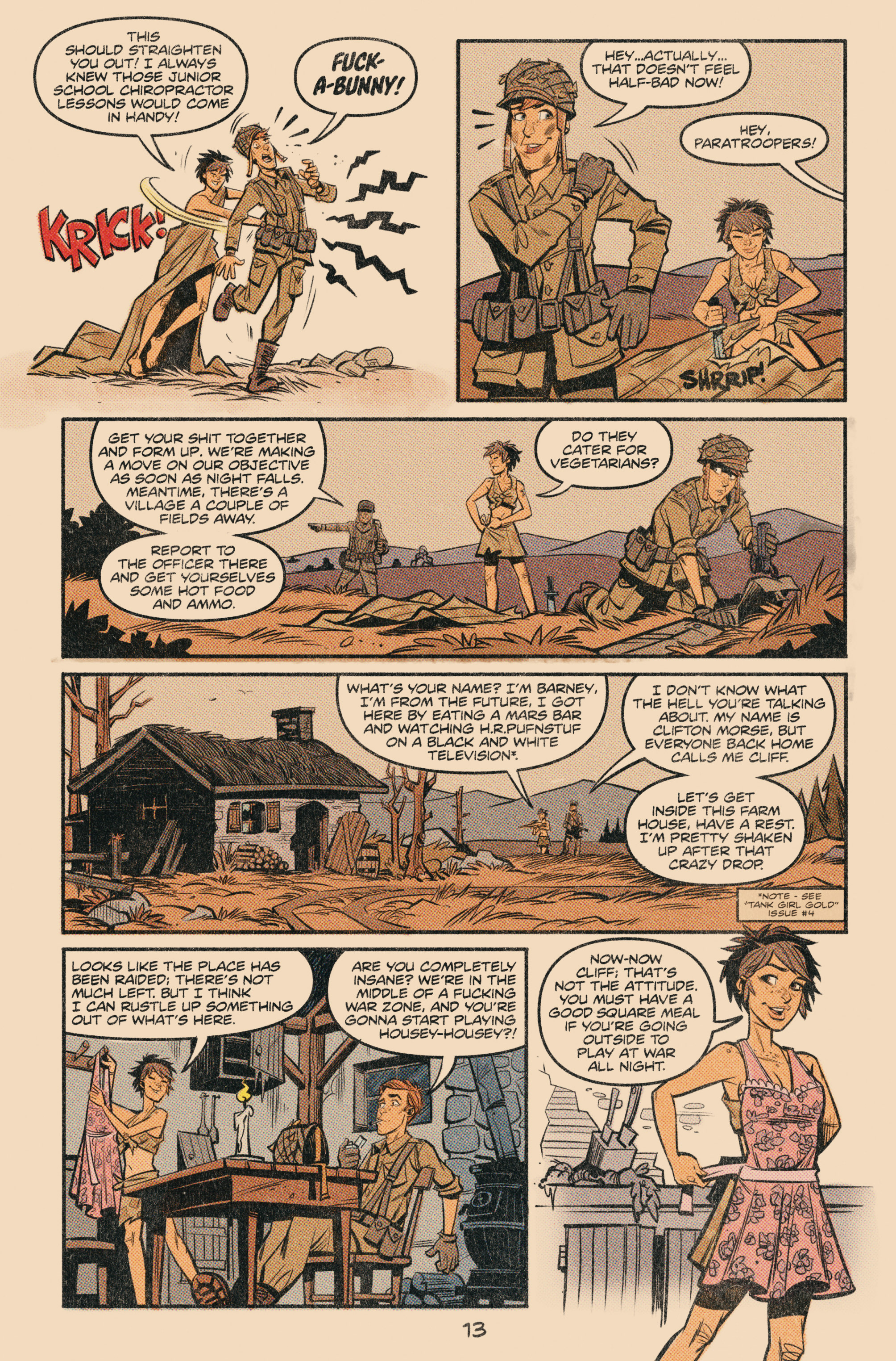 Read online Tank Girl: World War Tank Girl comic -  Issue #1 - 14