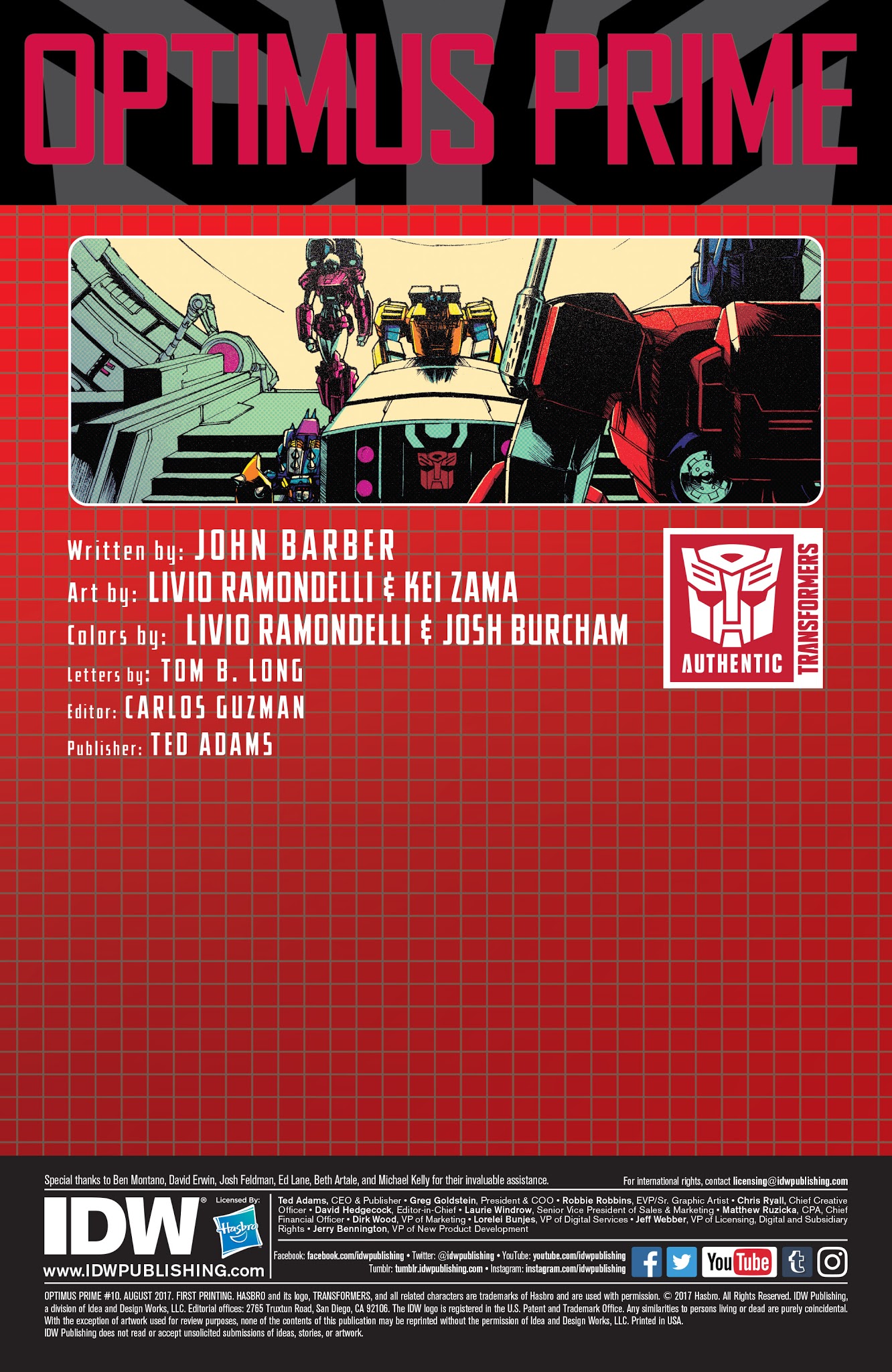 Read online Optimus Prime comic -  Issue #10 - 2