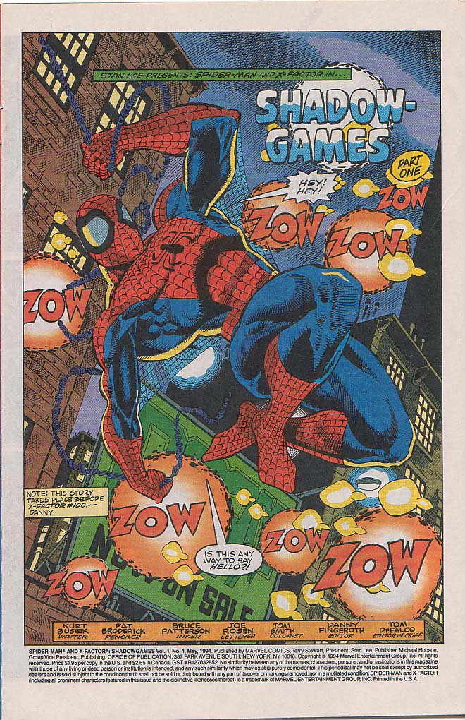Read online Spider-Man and X-Factor: Shadowgames comic -  Issue #1 - 2