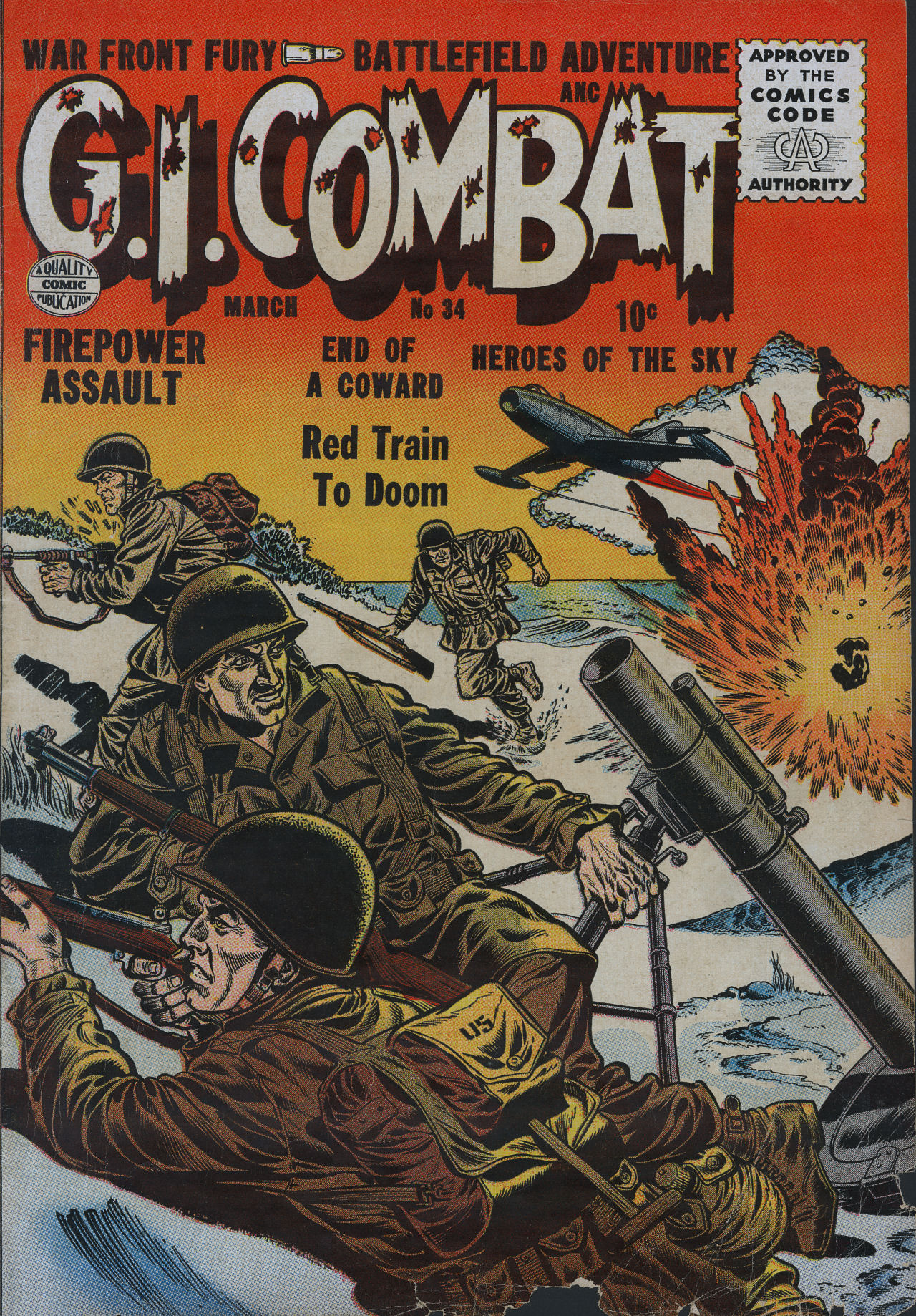 Read online G.I. Combat (1952) comic -  Issue #34 - 1