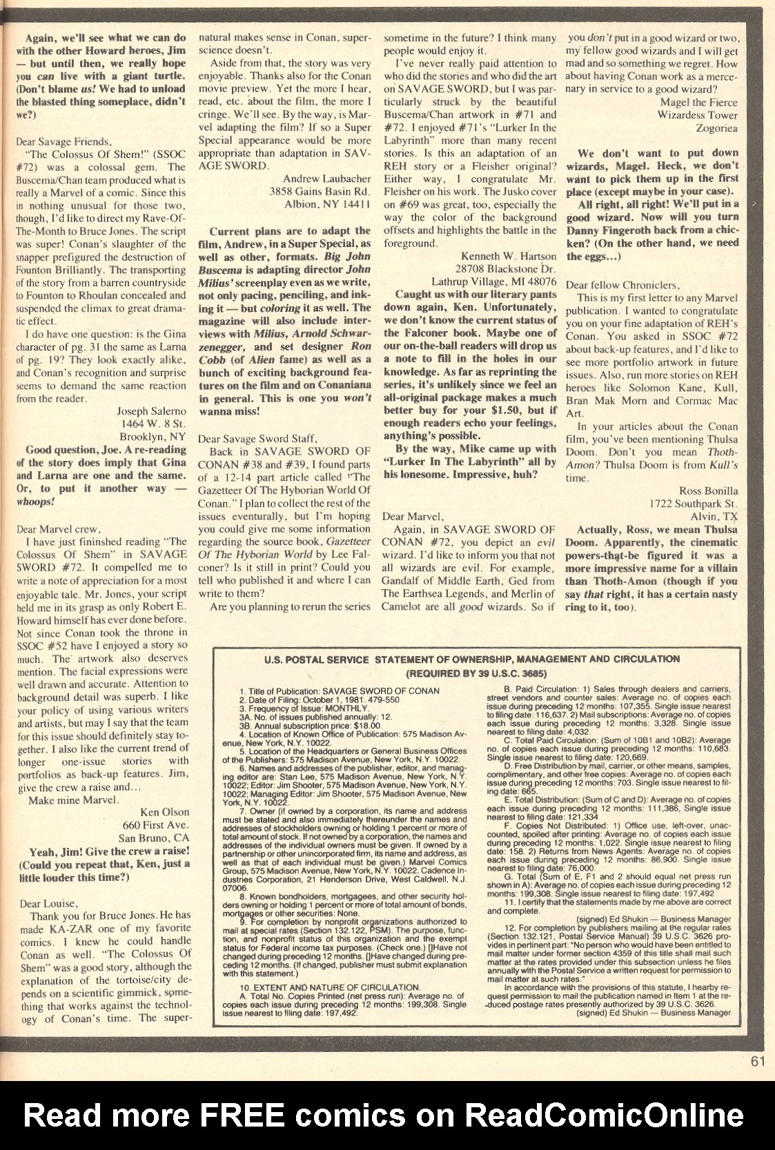 Read online The Savage Sword Of Conan comic -  Issue #75 - 61