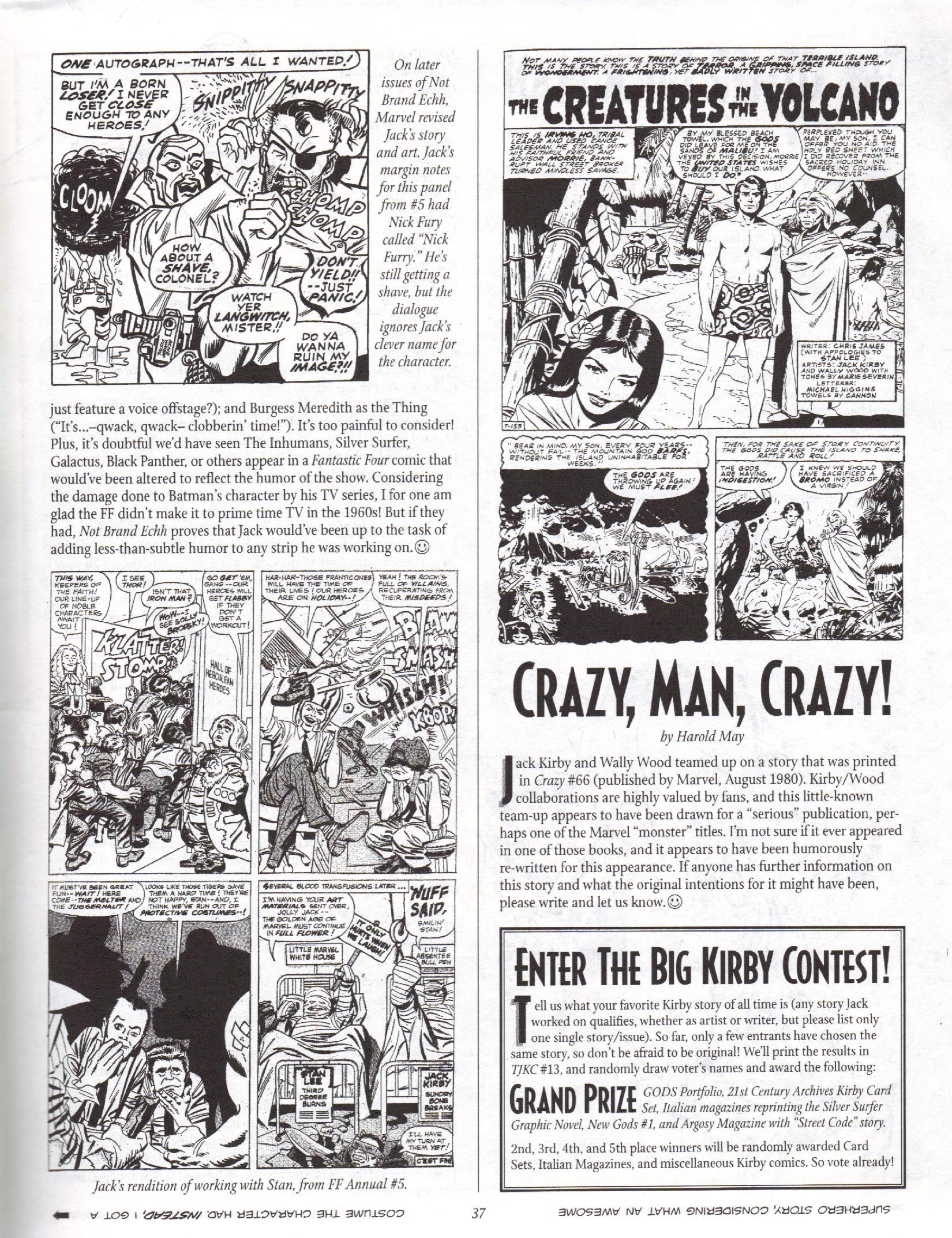 Read online The Jack Kirby Collector comic -  Issue #10 - 36