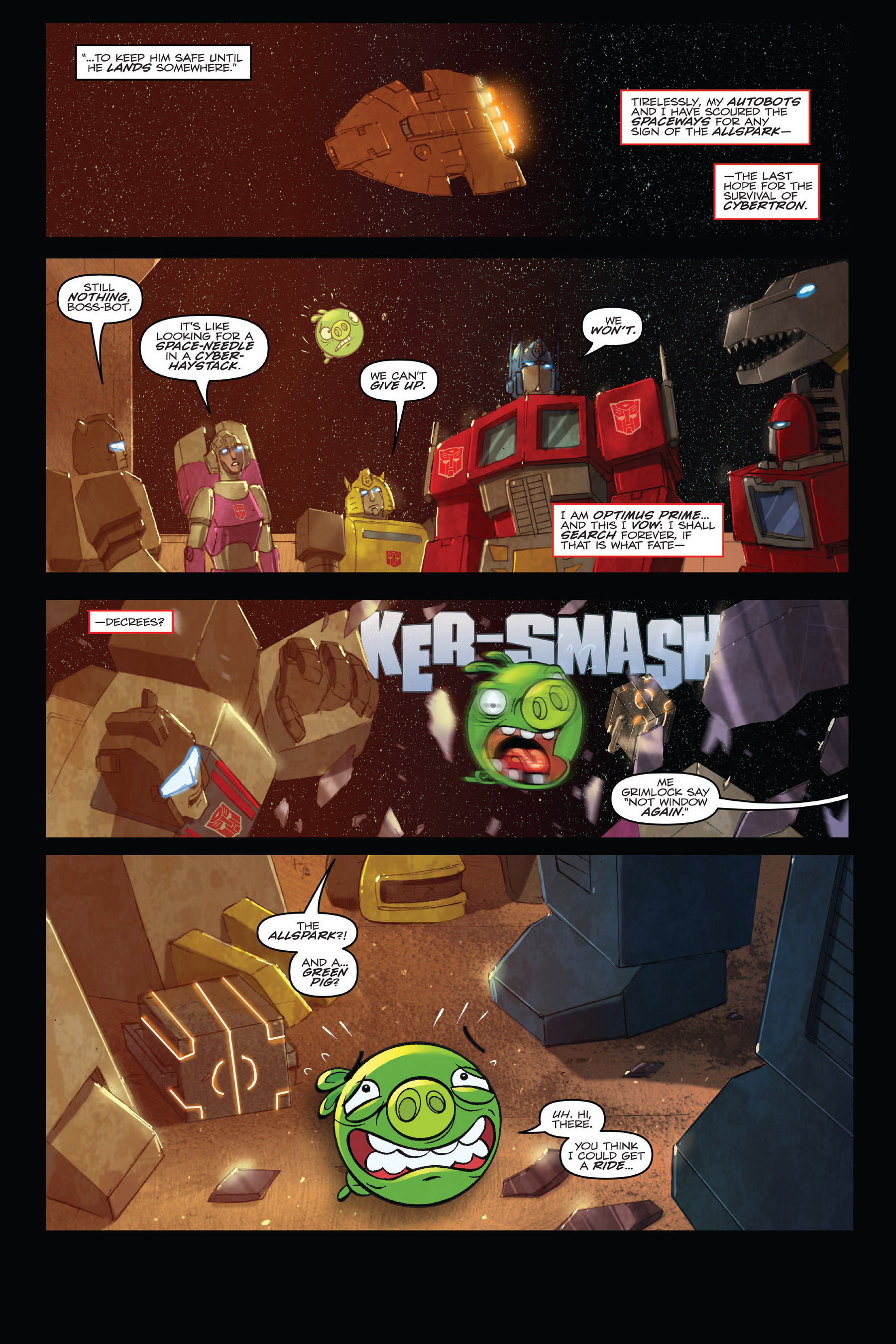 Read online Angry Birds Transformers: Age of Eggstinction comic -  Issue # Full - 88