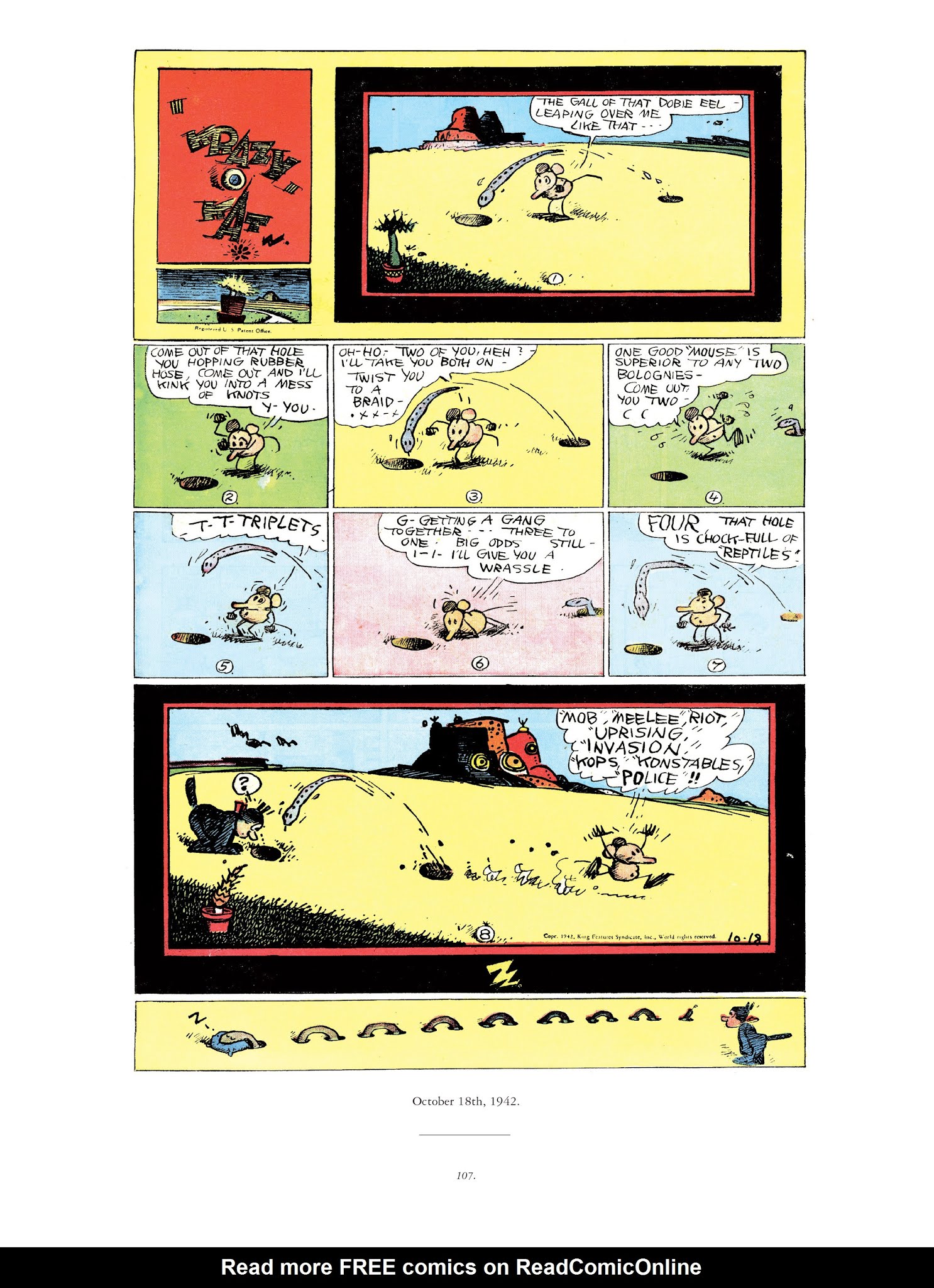 Read online Krazy & Ignatz comic -  Issue # TPB 12 - 106