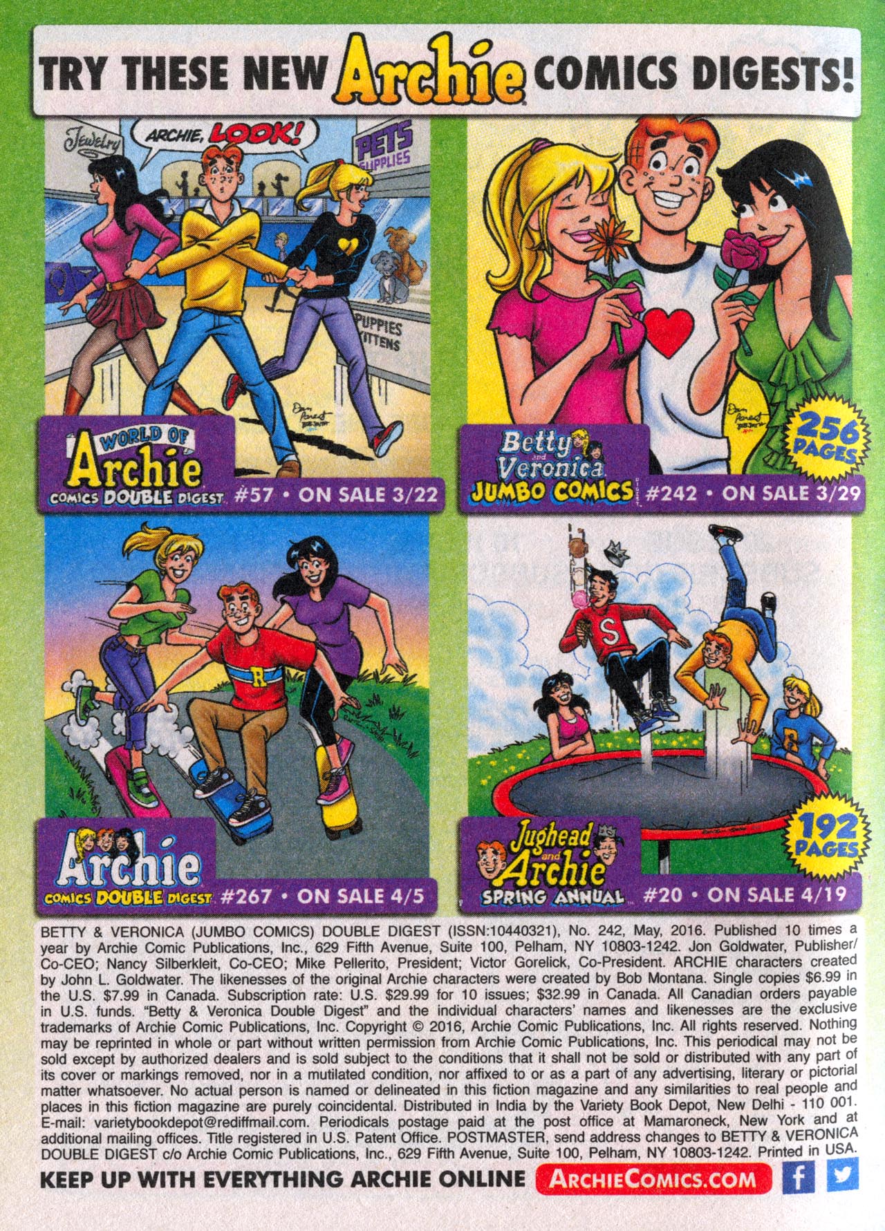 Read online Betty and Veronica Double Digest comic -  Issue #242 - 257