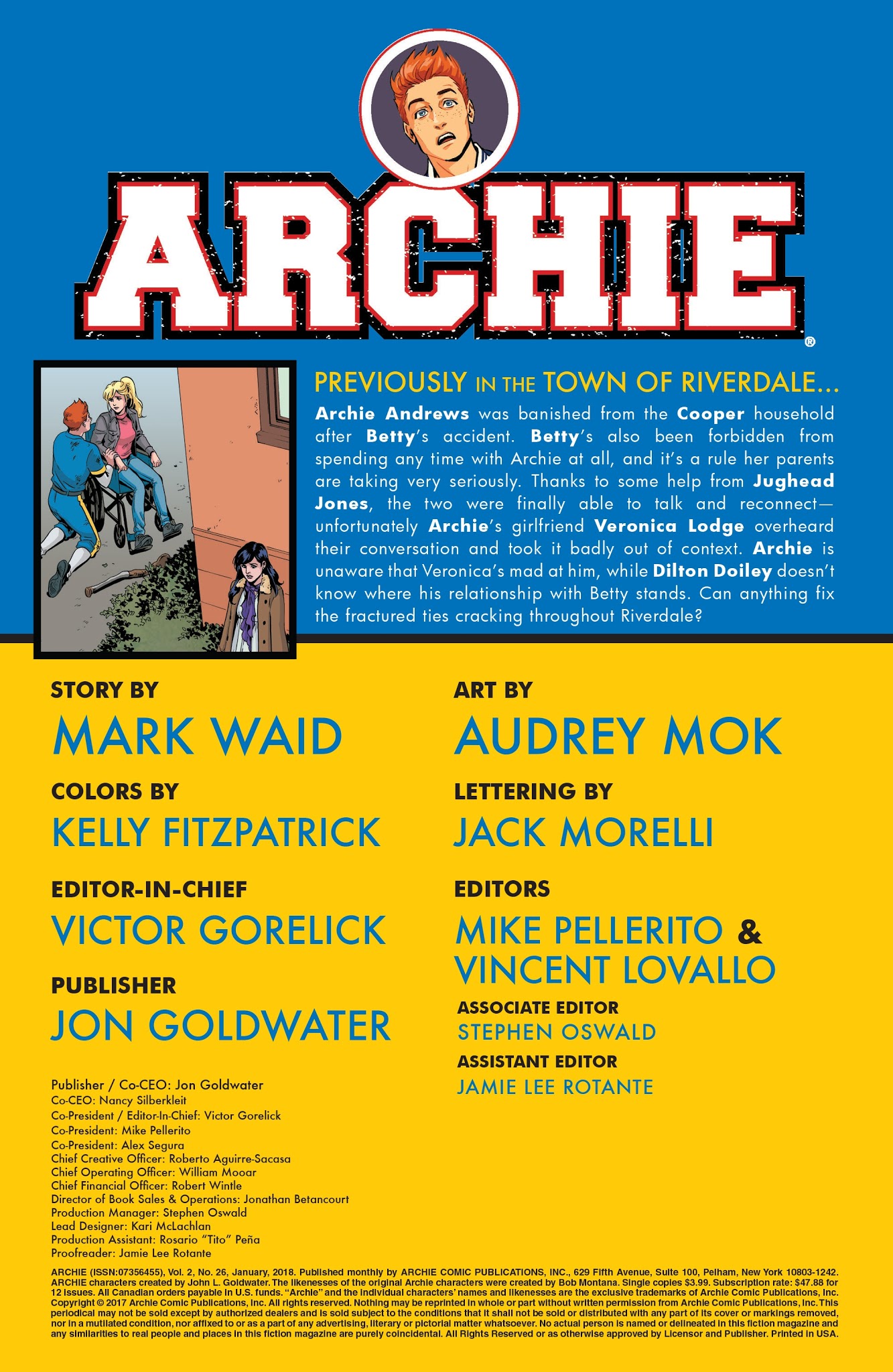Read online Archie (2015) comic -  Issue #26 - 2