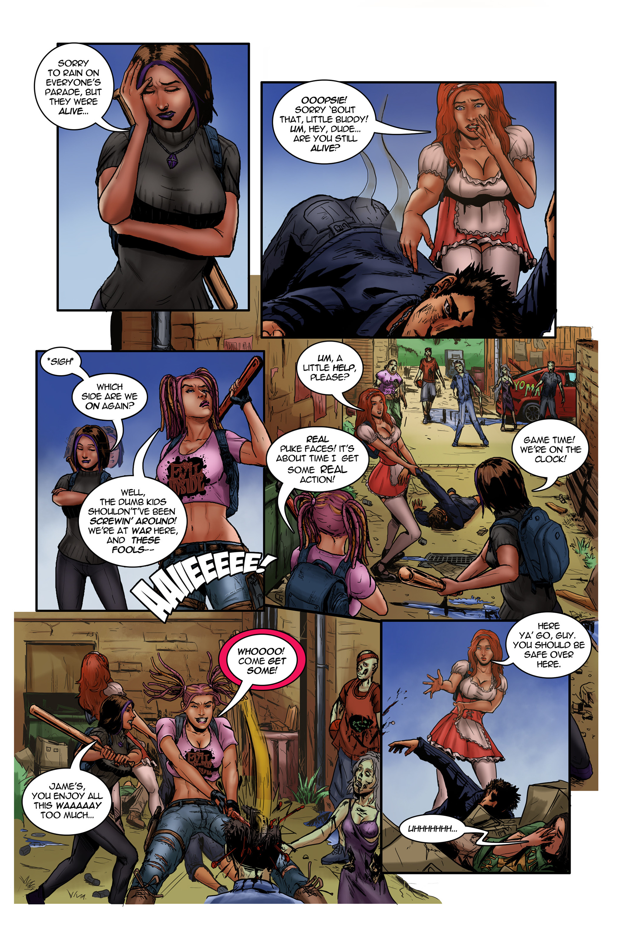 Read online Chaos Campus: Sorority Girls Vs. Zombies comic -  Issue #21 - 4