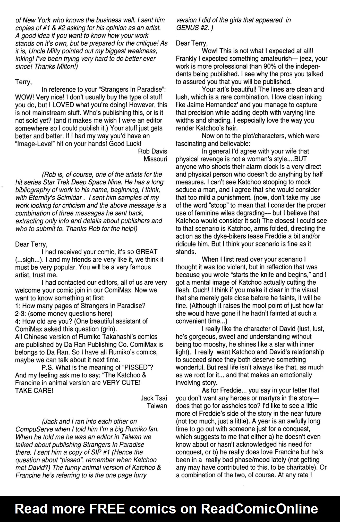Read online Strangers in Paradise (1997) comic -  Issue #2 - 31