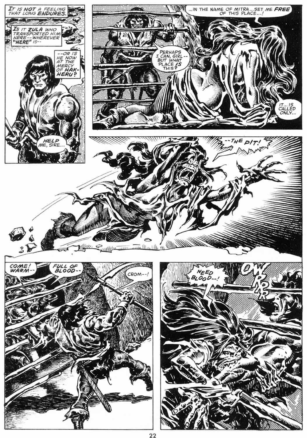 Read online The Savage Sword Of Conan comic -  Issue #206 - 23